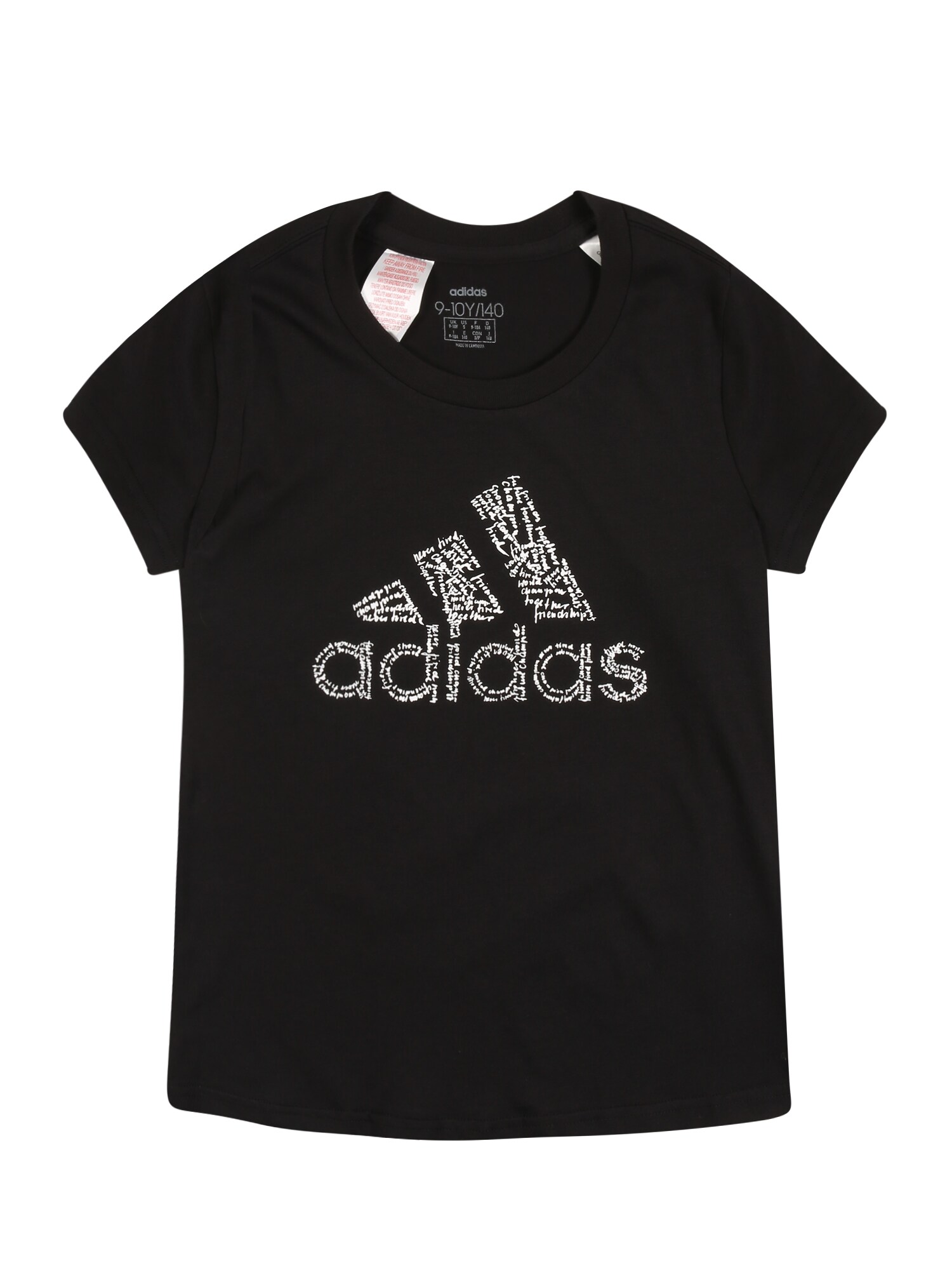 ADIDAS PERFORMANCE Sportiniai marškinėliai 'Bos'  juoda / balta