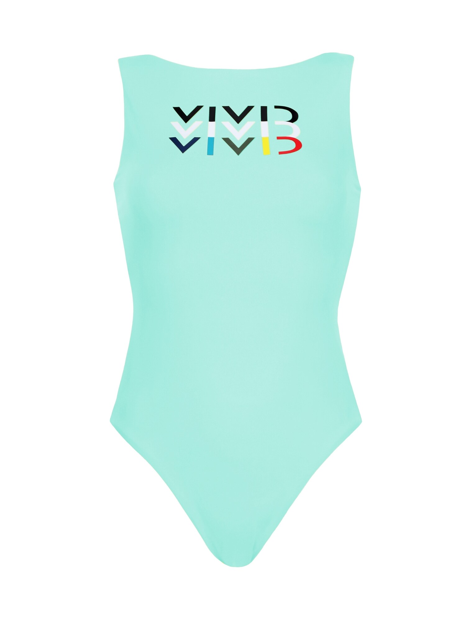 VIVID Costum de baie întreg  albastru aqua / roșu / negru / alb