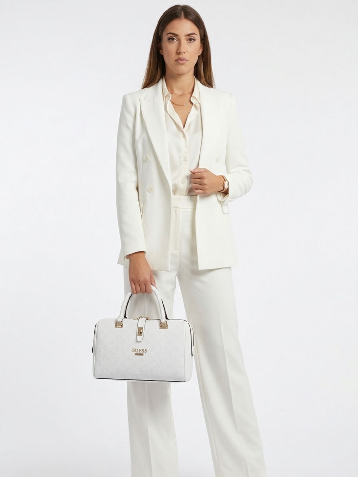 GUESS Bolso de mano 'Guess Sac à main Peony Classic Ivoire'  blanco – imagen 2
