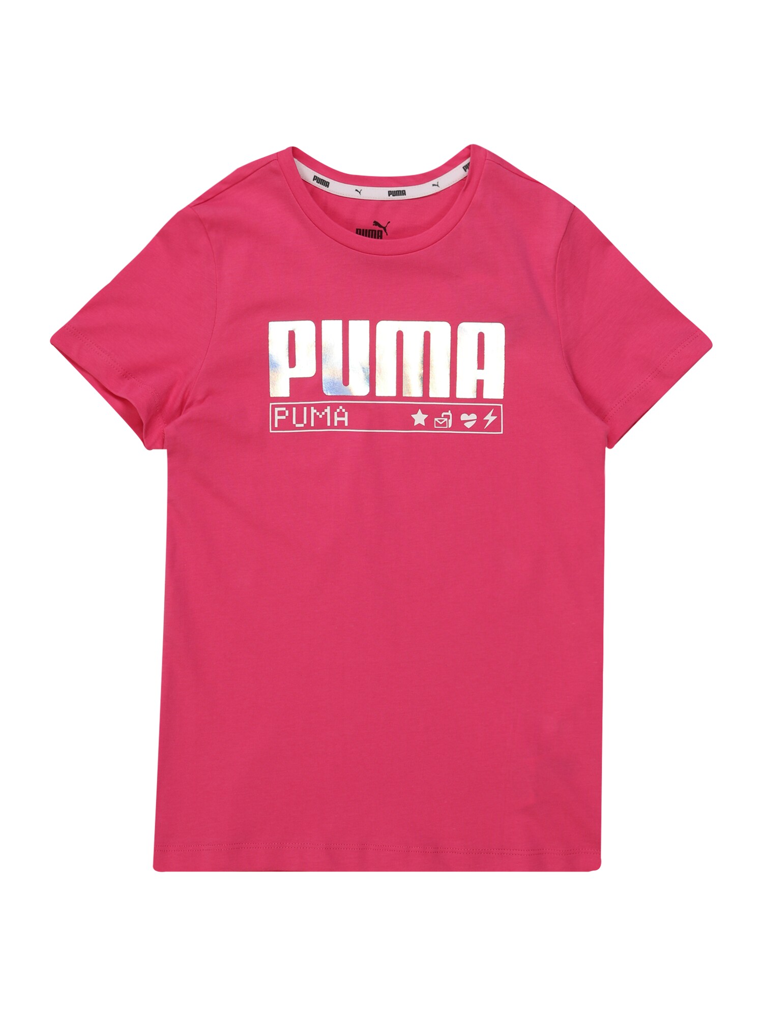 PUMA Marškinėliai 'Alpha'  rožinė / balta