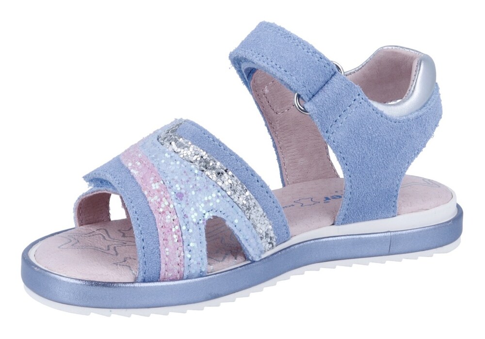Richter Schuhe Sandale Mädchen Größe 27 blau / pink / silber