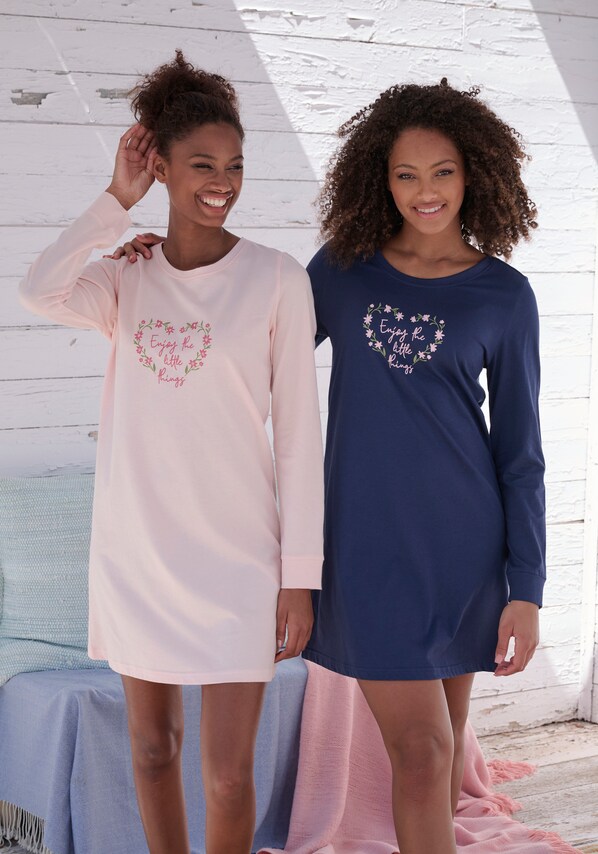 VIVANCE, Noční košilka, modrá & pink, obrázek 8 z 8