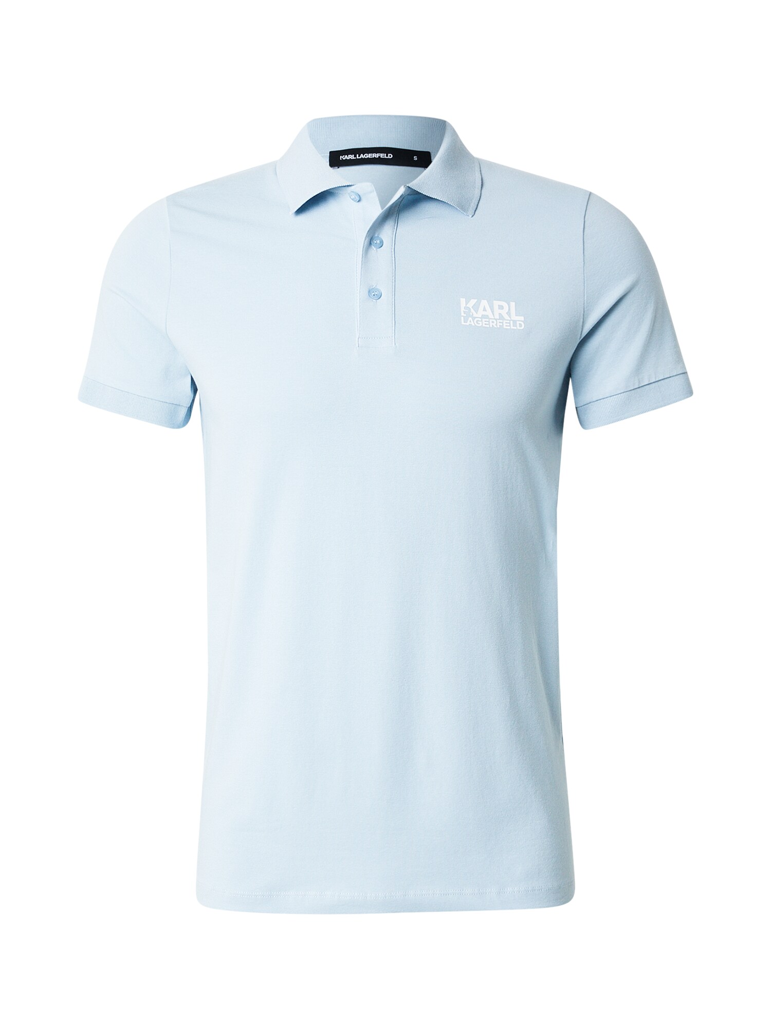 Karl Lagerfeld Tricou  albastru pastel / alb