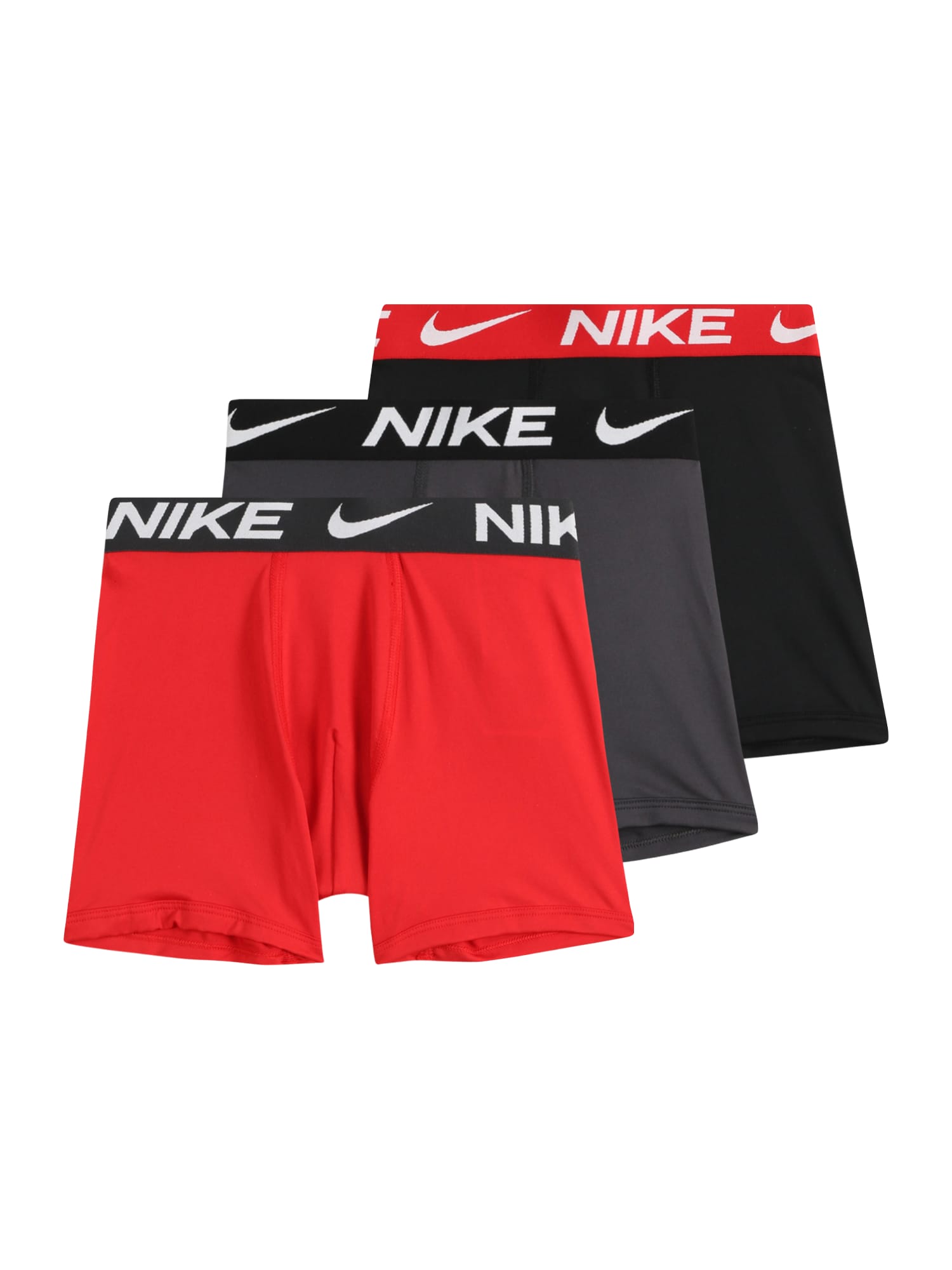 Nike Sportswear Apatinės kelnaitės raudona / tamsiai pilka / juoda / balta