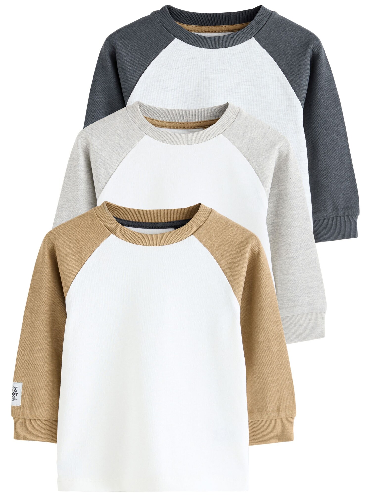 Next Tricou  bleumarin / brocart / gri amestecat