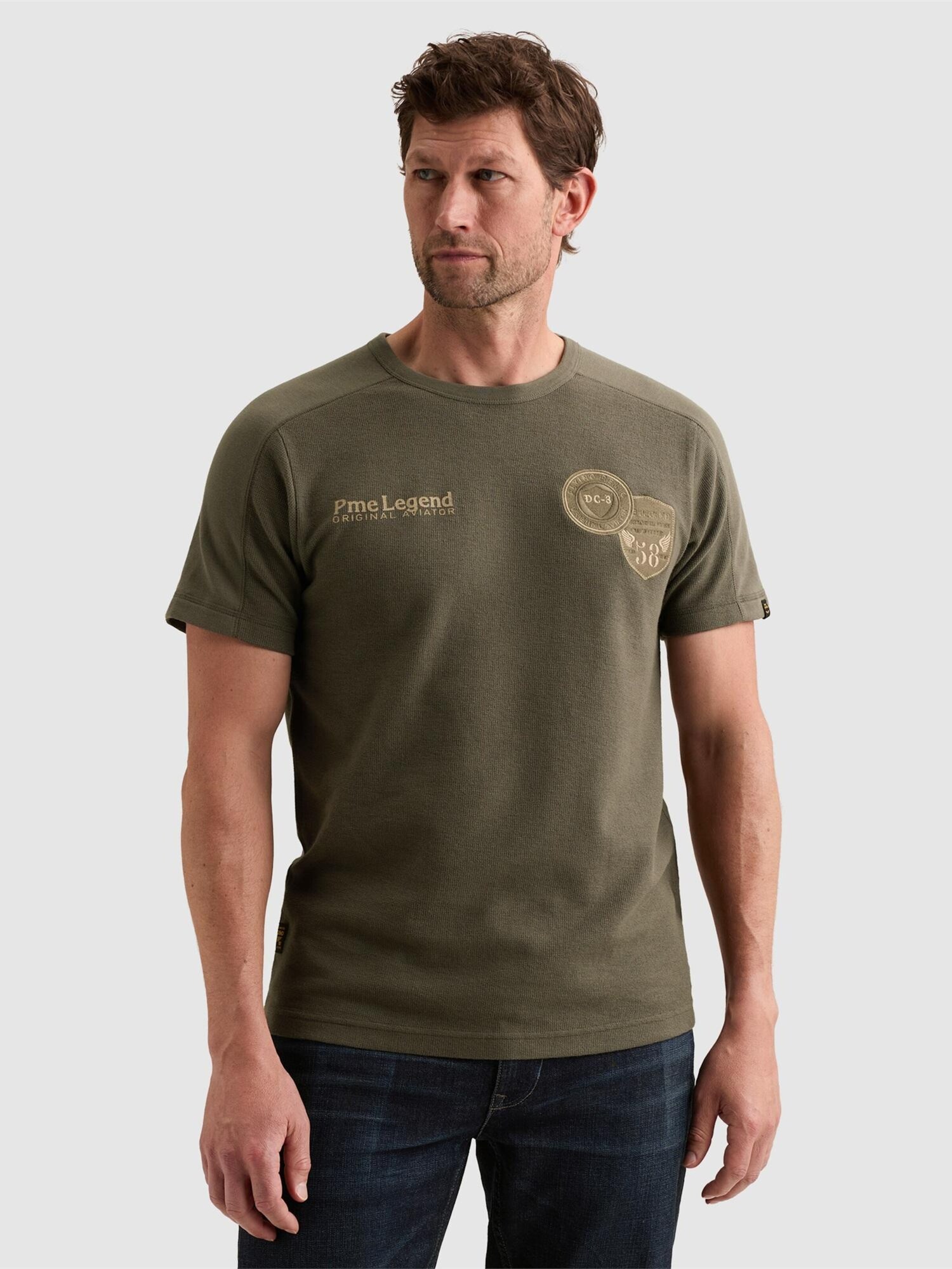 T-shirt 'Piqué T-shirt with artworks'
