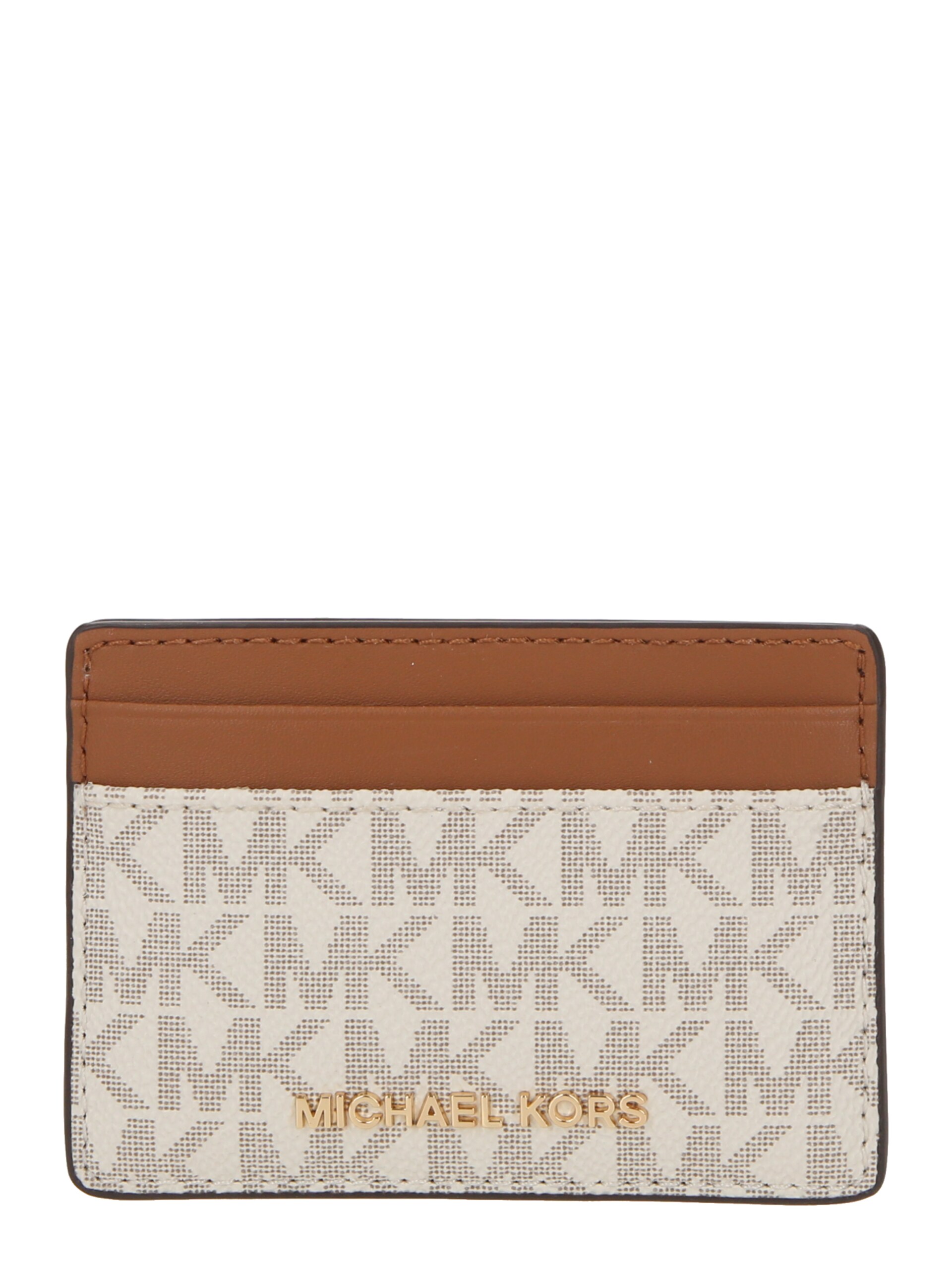 MICHAEL Michael Kors Etui kräm / brun / guld plånböcker & korthållare dam