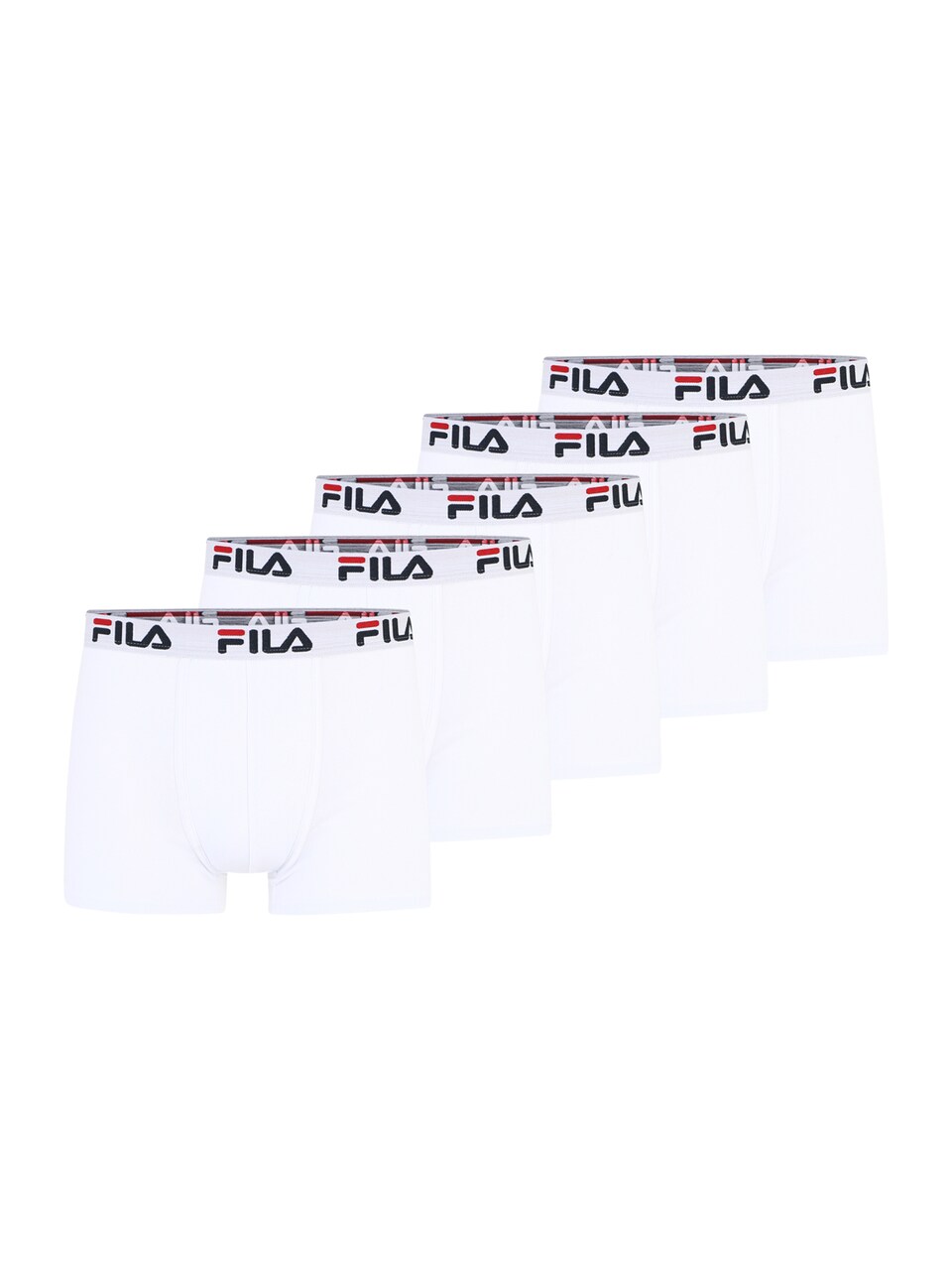 Boxershorts ljusgrå / röd / svart