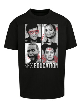 F4NT4STIC Shirt ‘Sex Education Class Photos Netflix TV Series’ Zwart