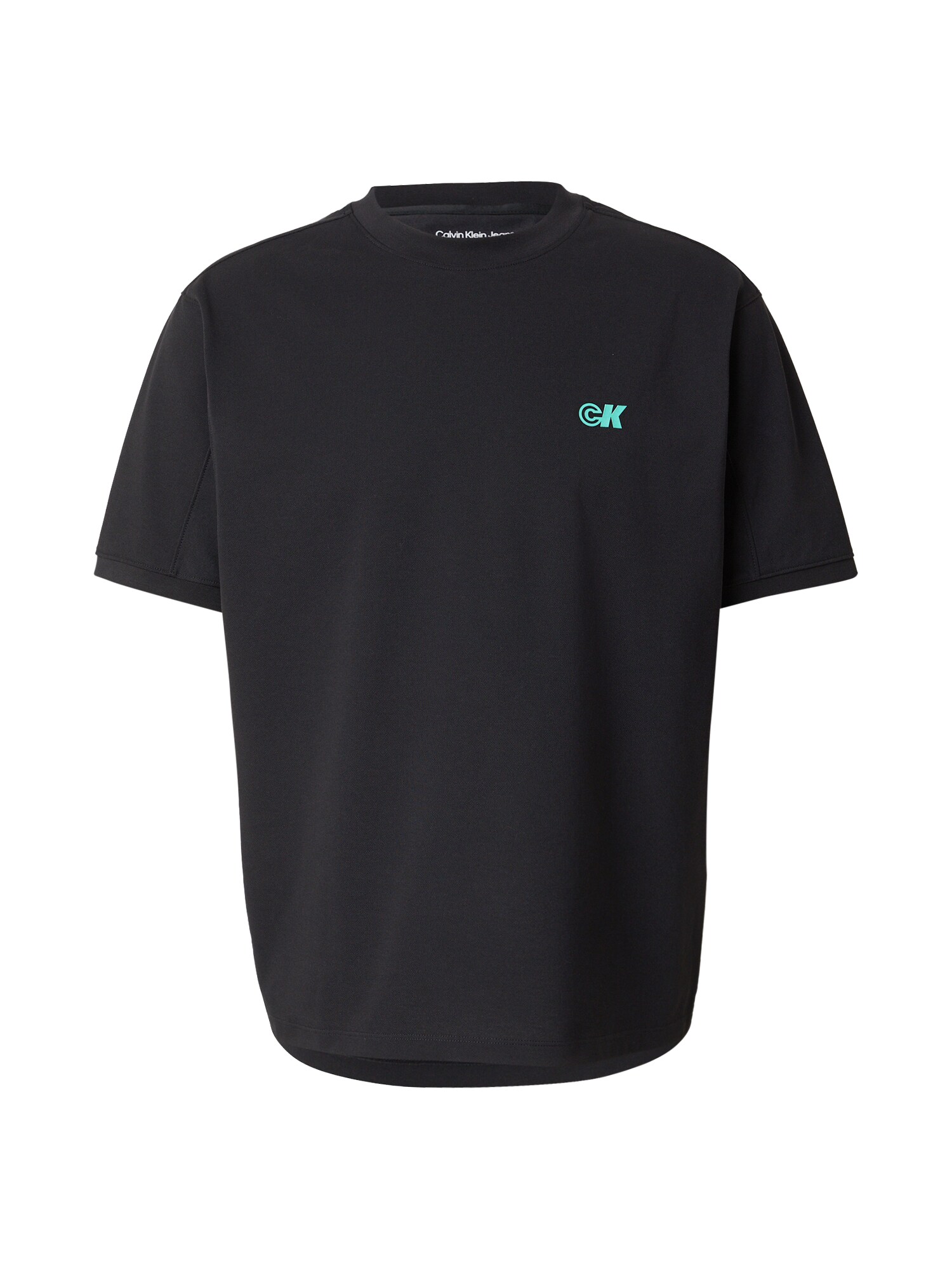 Calvin Klein Jeans Tricou  verde deschis / negru