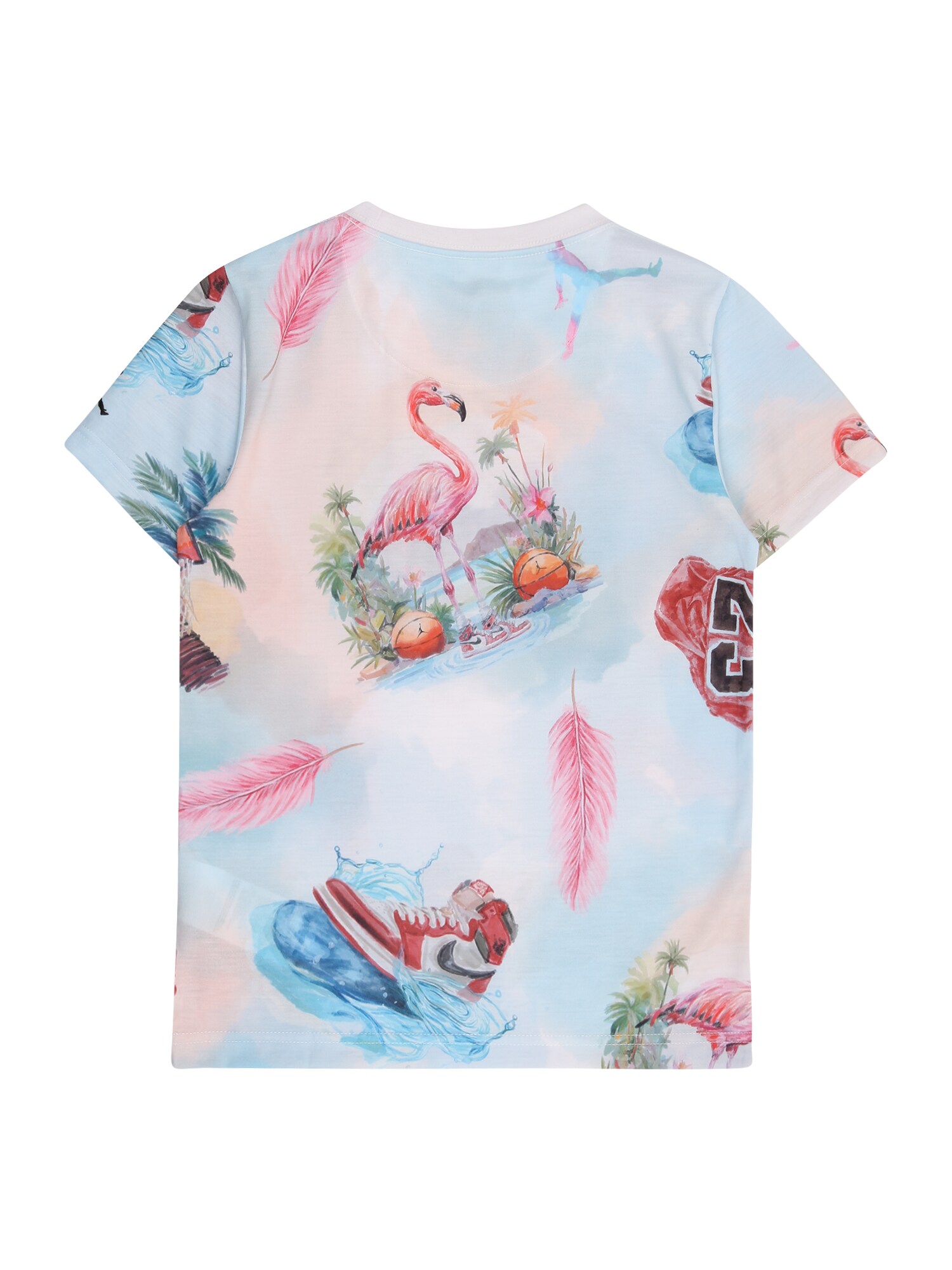Jordan Póló 'FLAMINGO'  kék / narancs / fekete / fehér termék 2. képe