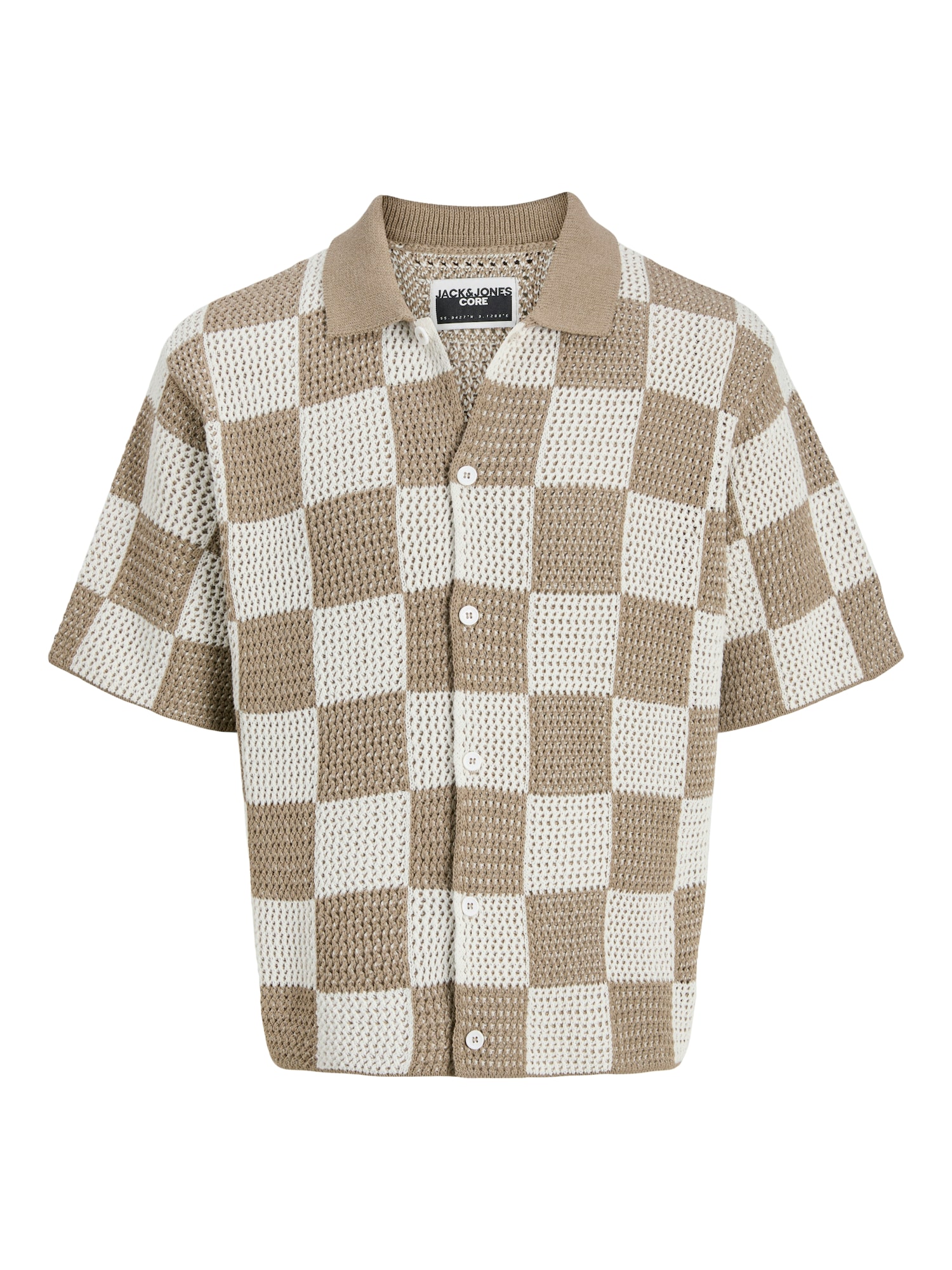 JACK & JONES Kardigán 'Jcoathletico'  teveszín / sötét bézs akciós termékkép 1