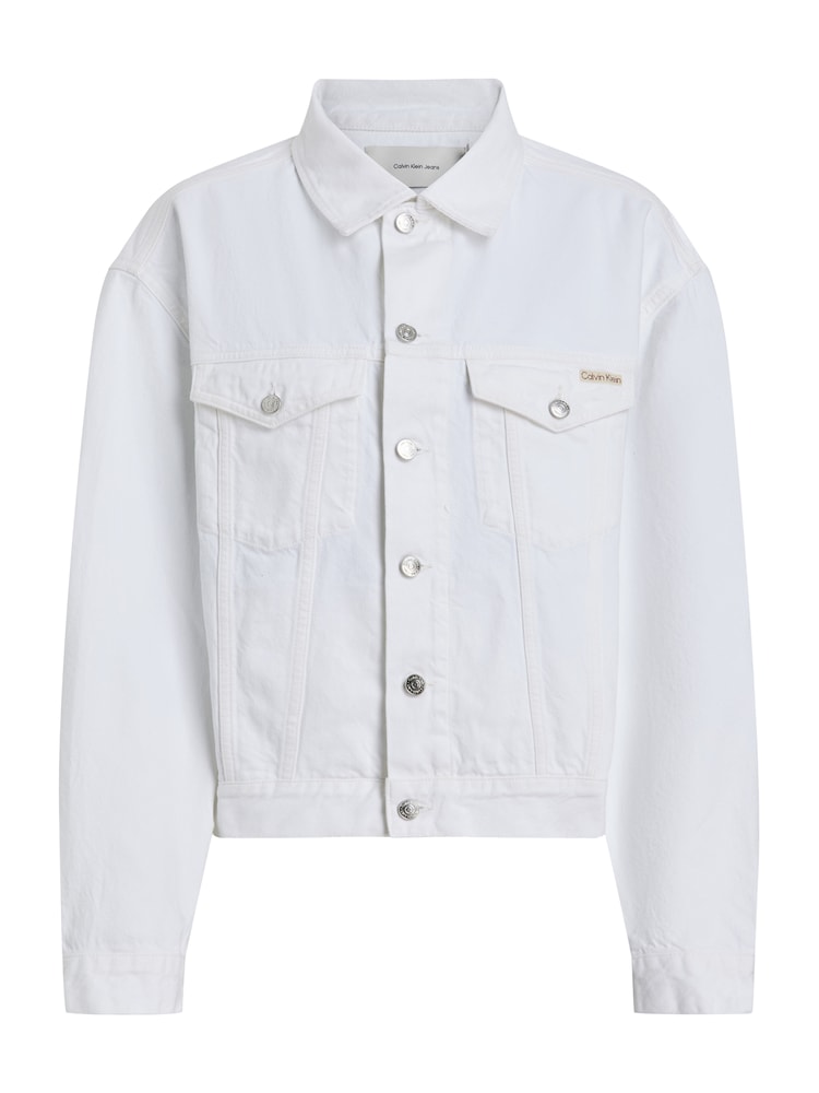 Calvin Klein Jeans Jacke Damen Größe S perlweiß