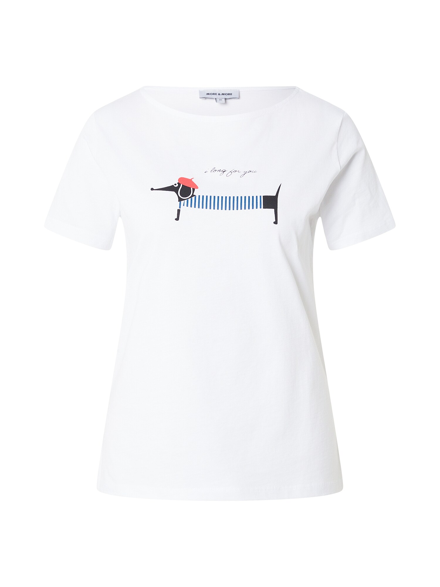 MORE & MORE Tricou  bleumarin / roșu / negru / alb
