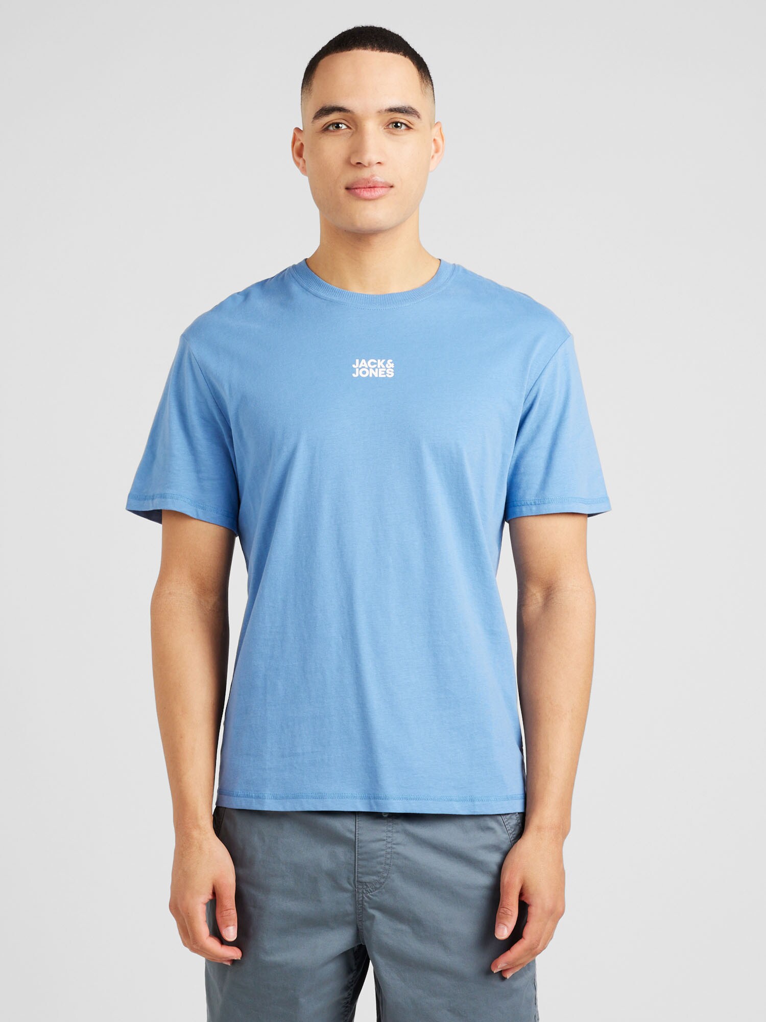 JACK & JONES Póló 'CLASSIC'  égkék / piszkosfehér termék 2. képe