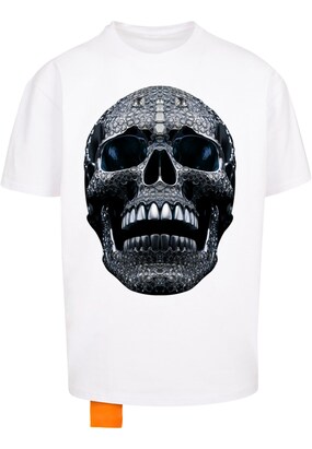 Forgotten Faces Shirt ‘Diamond Skull’ Blauw / Grijs / Zwart / Wit