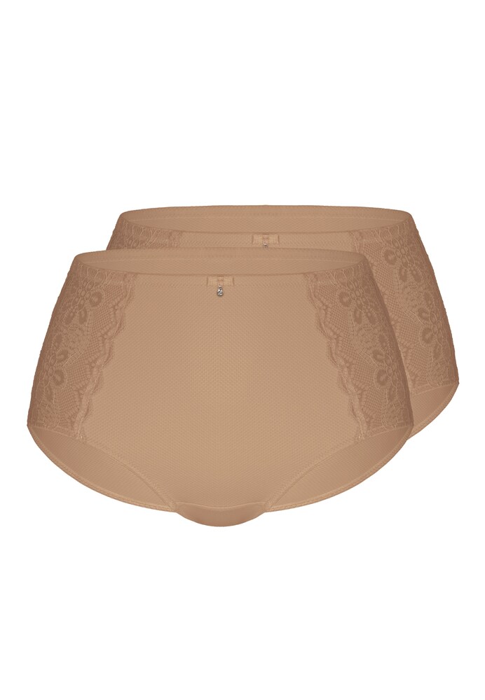 sassa Taillenslip 'IMPRESSIVE JACQUARD' 2er Pack Damen Größe L cappuccino