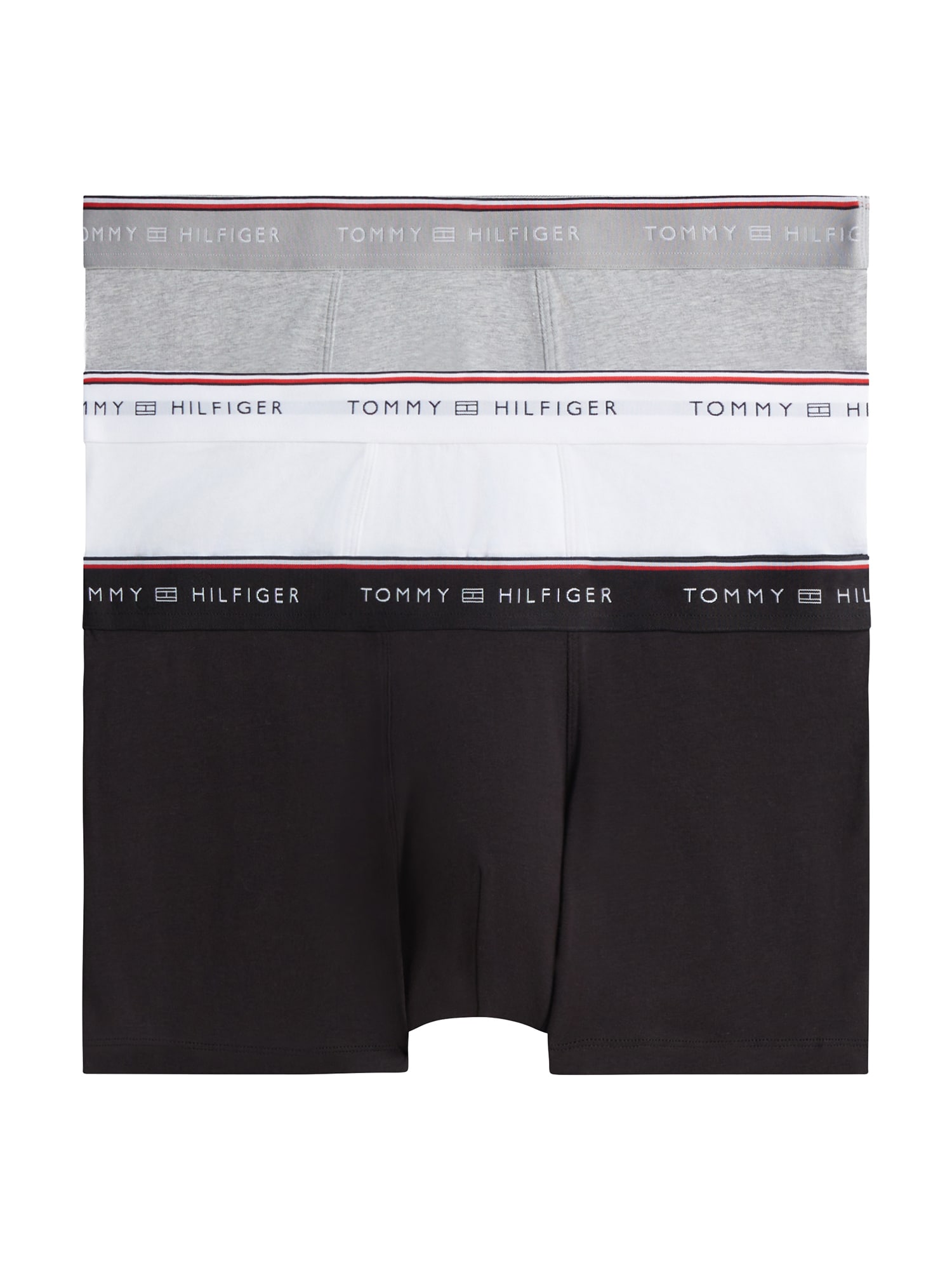 Tommy Hilfiger Underwear Boxeri gri amestecat / roșu intens / negru / alb