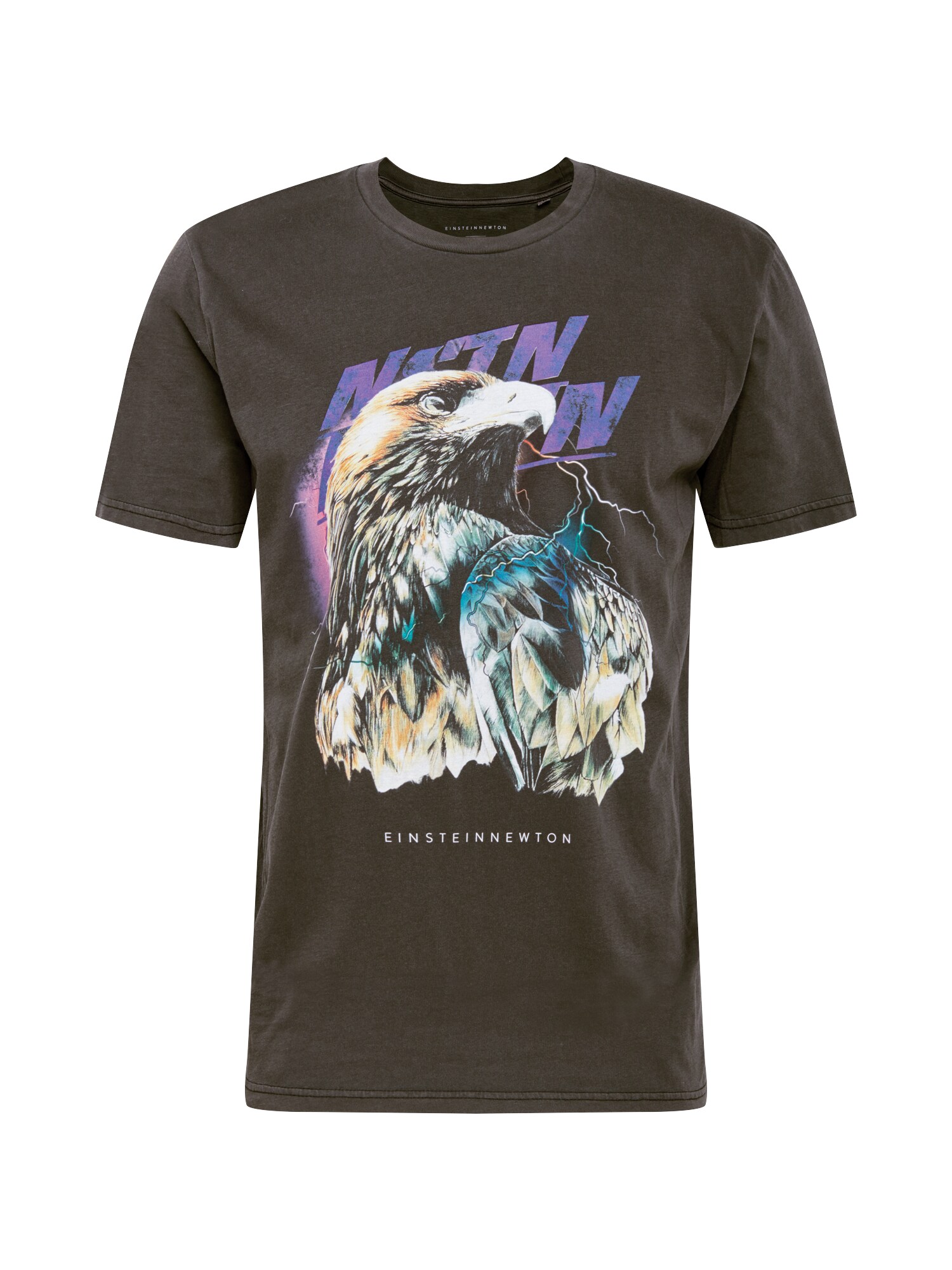 EINSTEIN & NEWTON Marškinėliai 'Air'  margai juoda / šviesiai violetinė / nefrito spalva / balta / mišrios spalvos