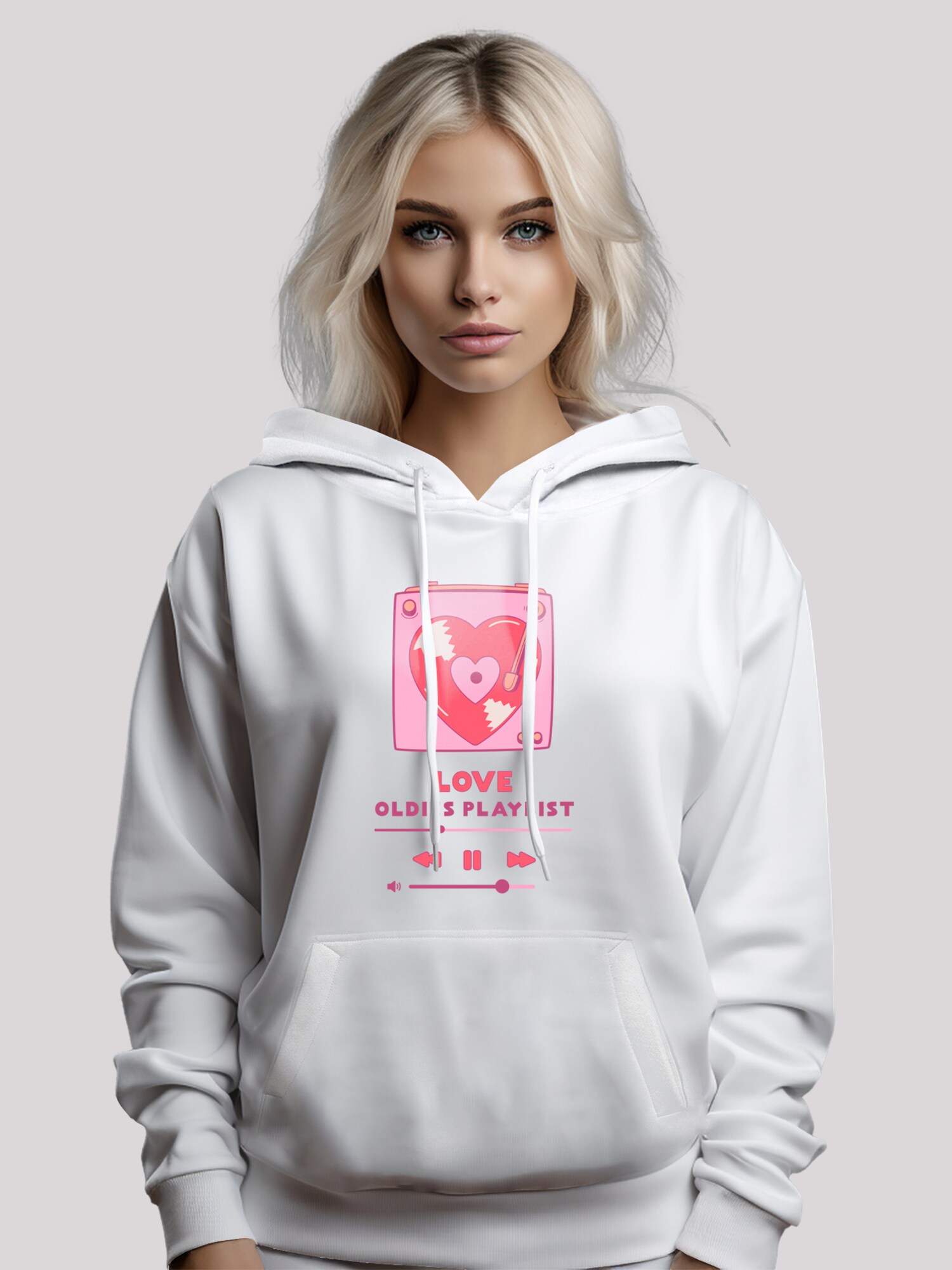 Thumbnail - F4NT4STIC Sweatshirt Love Oldies Playlist Valentinstag