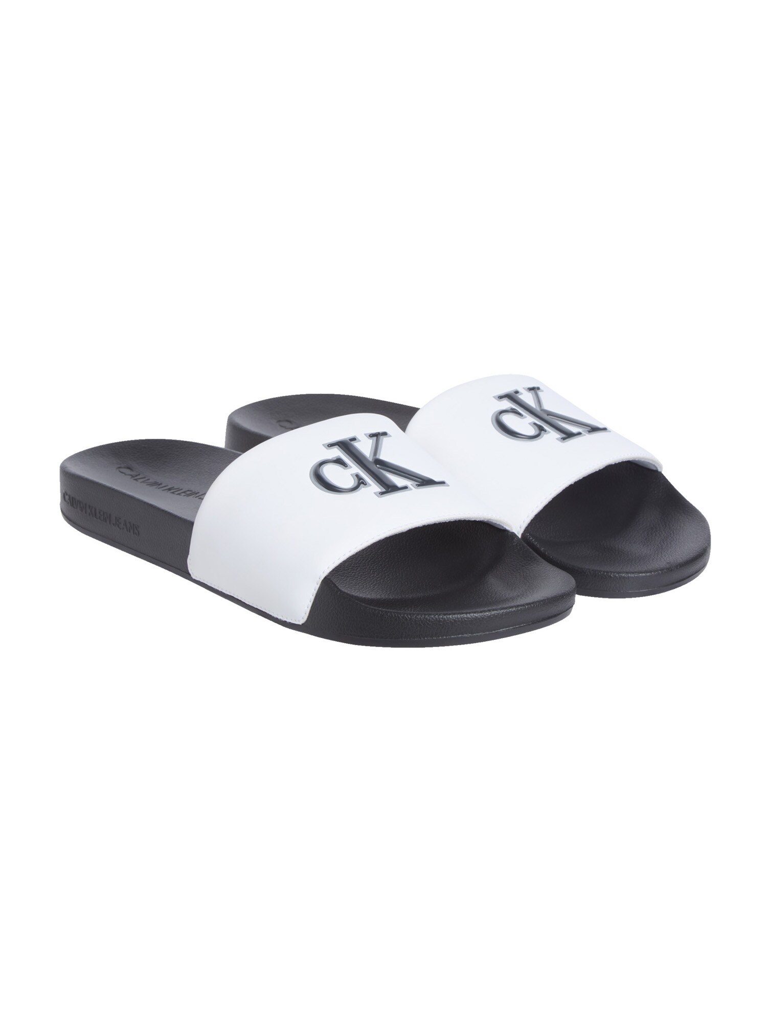 Calvin Klein Jeans Šľapky 'JELLY'  čierna / biela