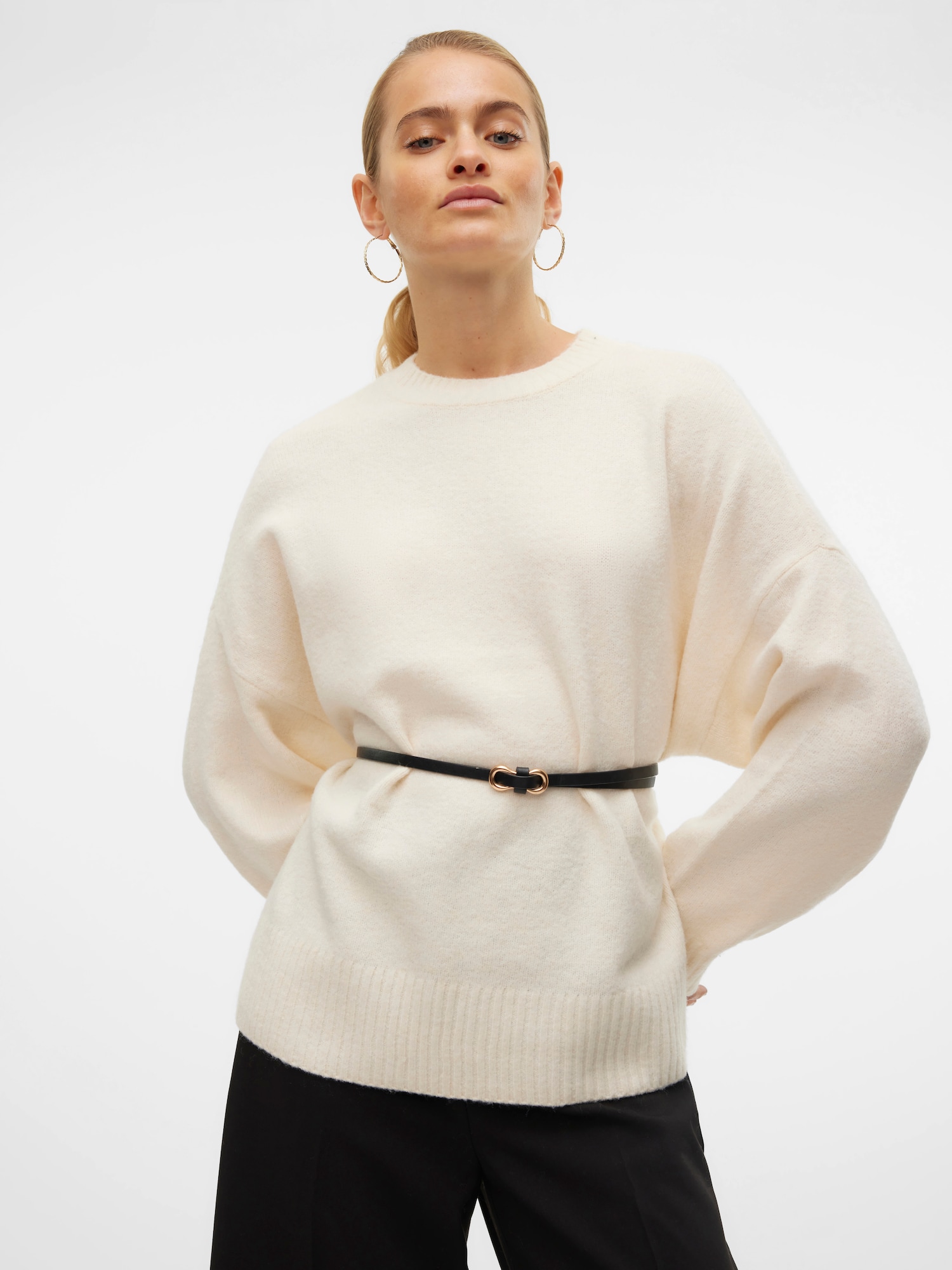 VERO MODA Pulóver 'Boom'  krém termék 2. képe