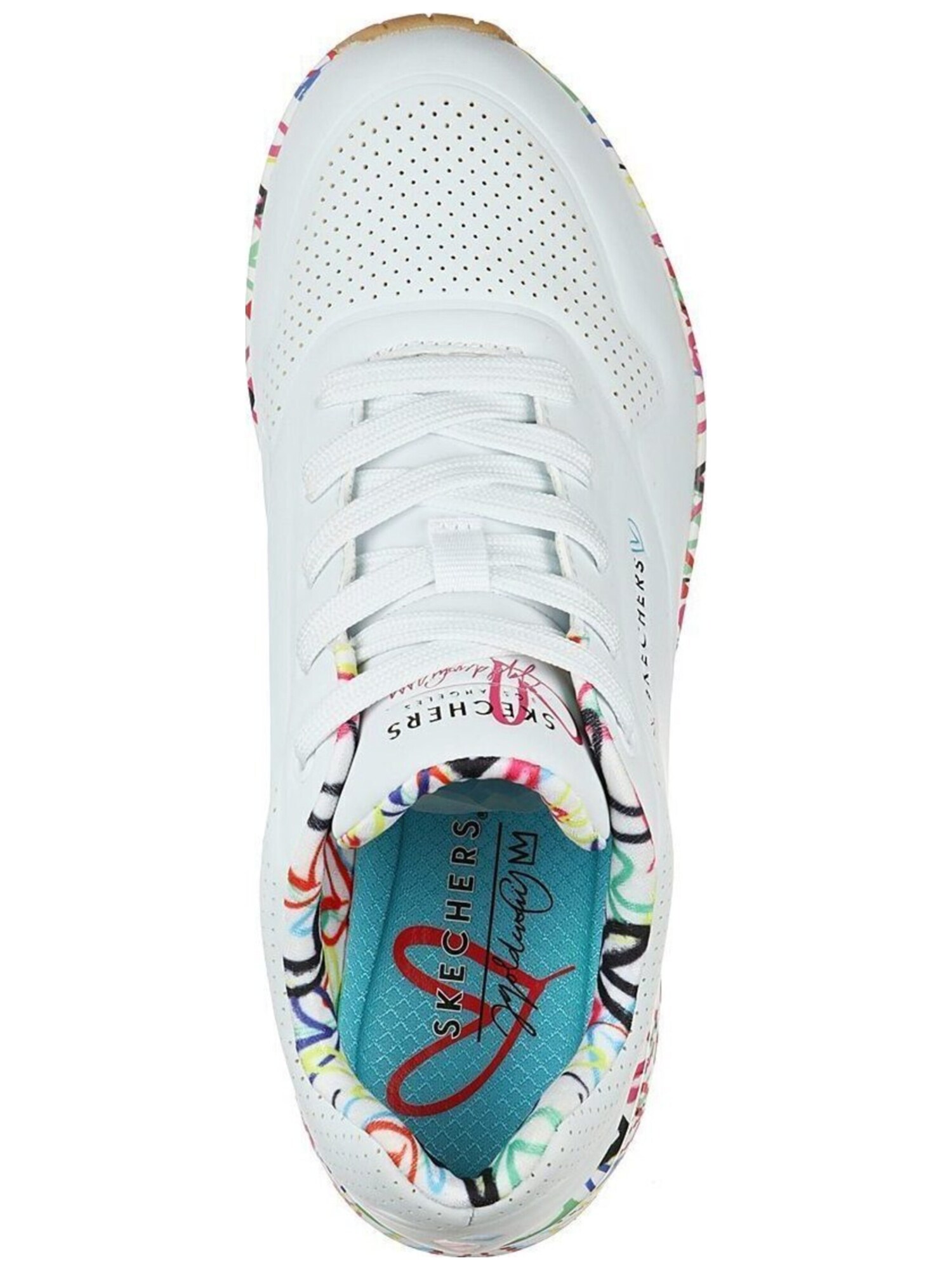 SKECHERS Zapatillas deportivas bajas 'Uno-Loving Love' azul / amarillo / rojo / blanco natural – imagen 2