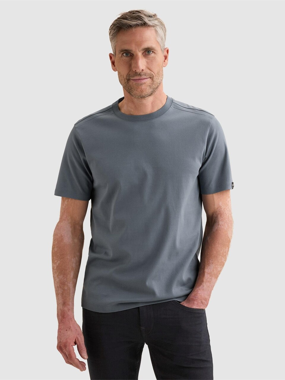 T-shirt 'T-shirt in mercerized cotton with crewneck'