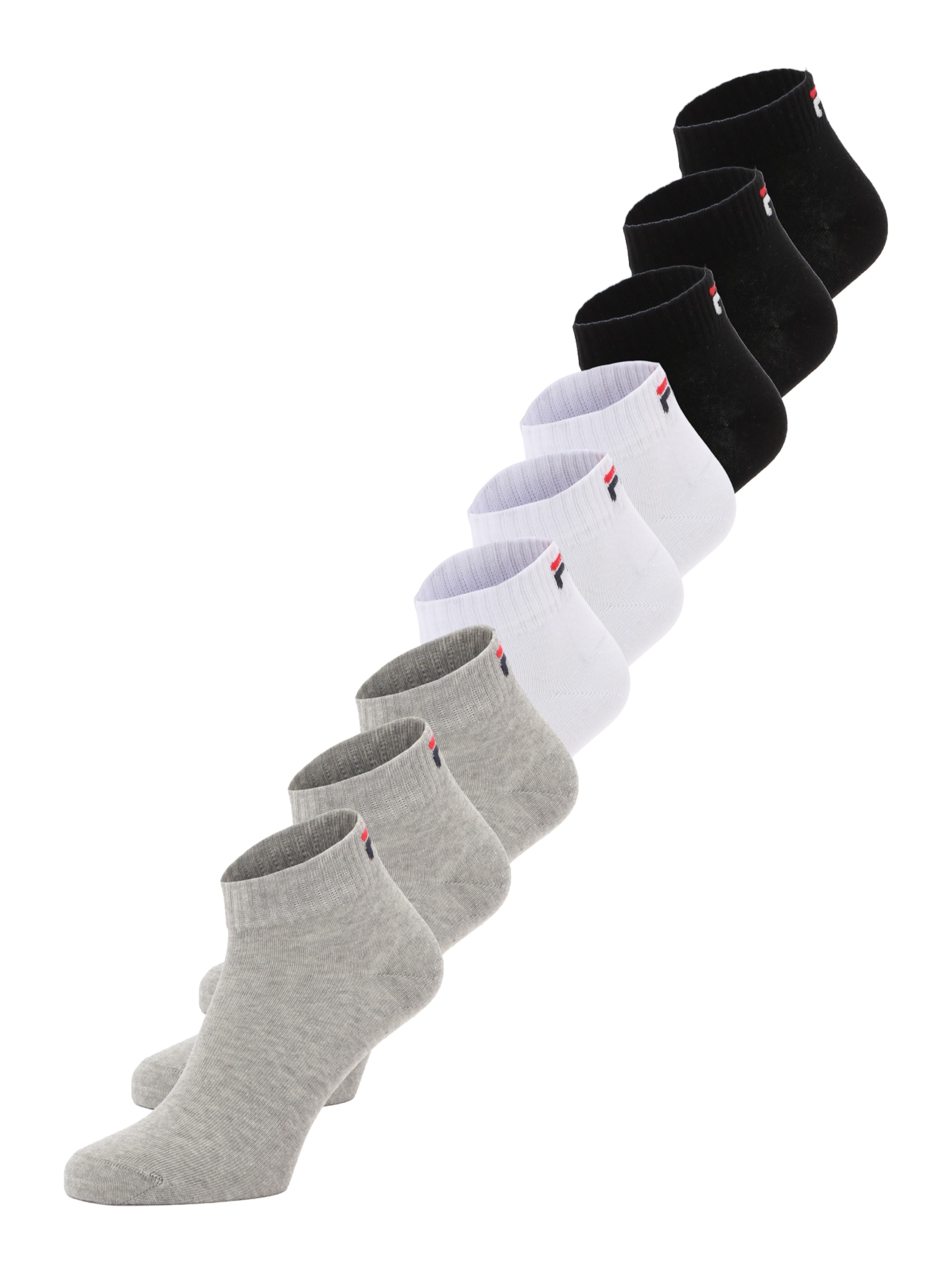 Fila Sockor gråmelerad / svart strumpor dam