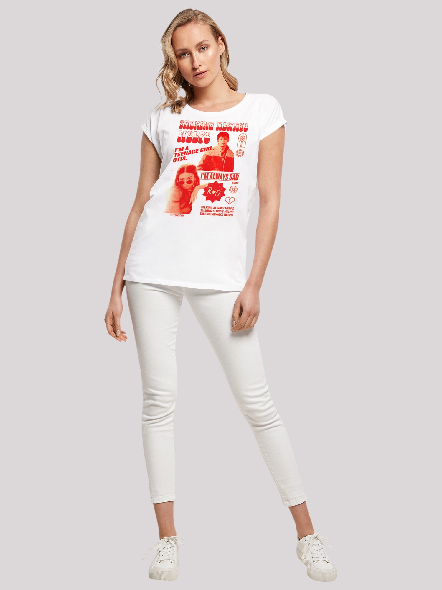 Thumbnail - F4NT4STIC T-Shirt Sex Education Otis Talking Helps Netflix TV Series