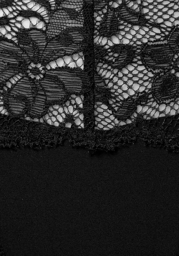 NUANCE, String bugyik 'Thong 2pack', fekete, 4 kép a 5 közül