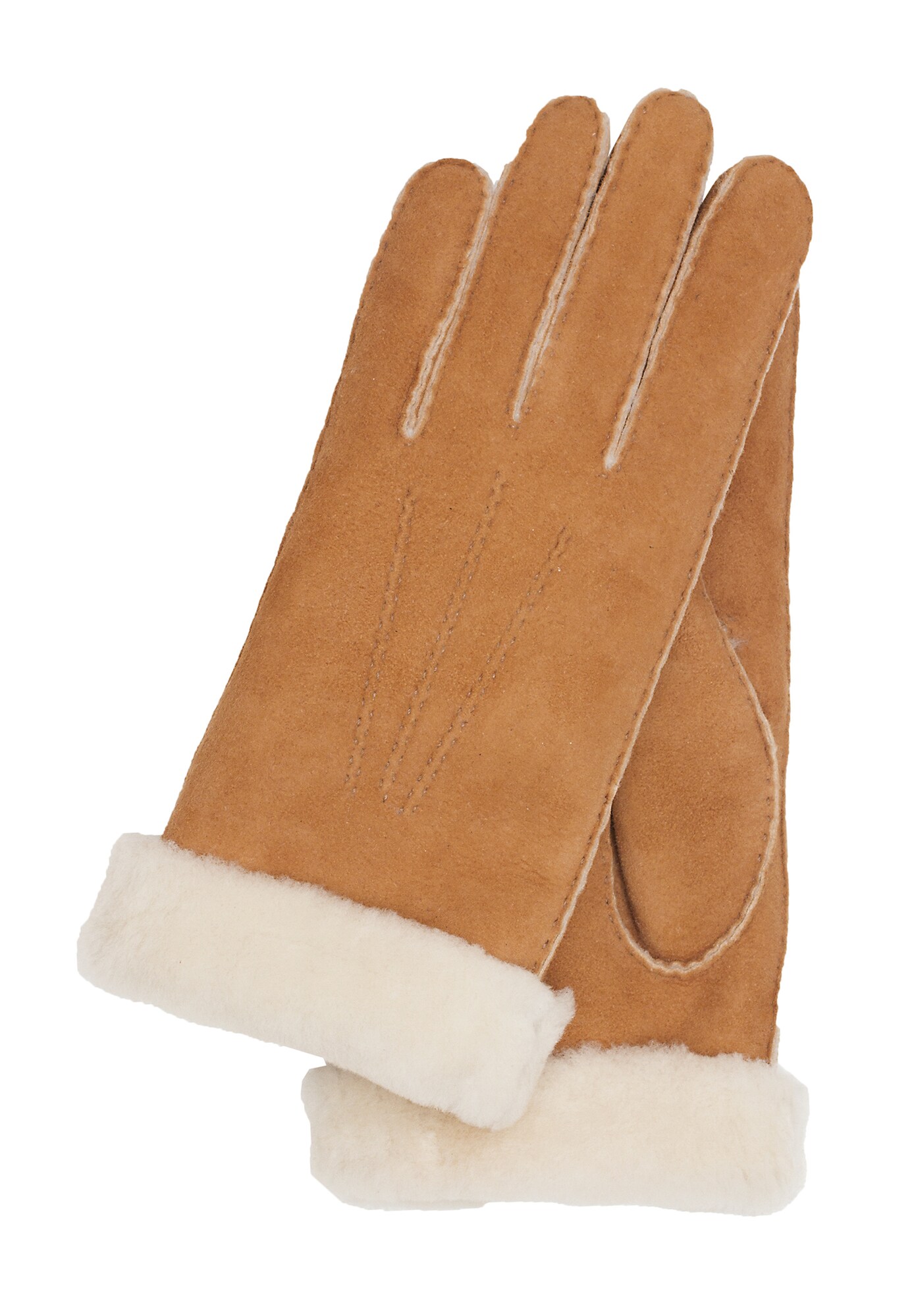 KESSLER Mezzoguanti 'Ilvy'  marrone chiaro / offwhite