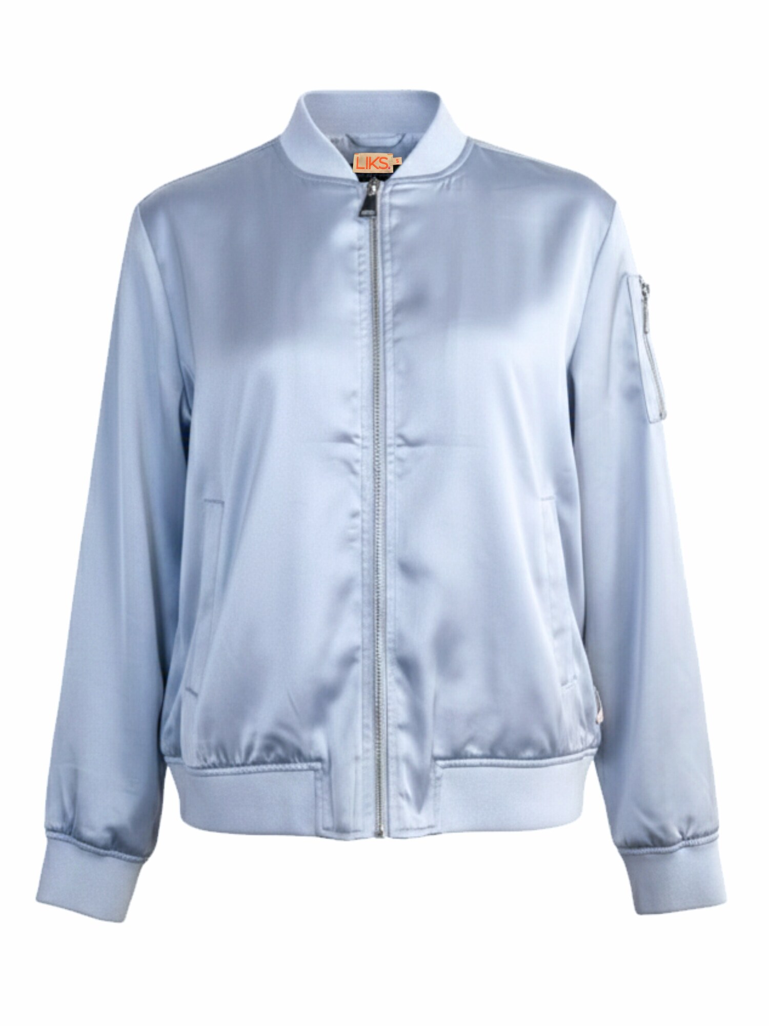 LIKS. Munich Chaqueta de entretiempo 'Bomberjacke Keep the Feeling Gepard - ZoeC' azul cielo