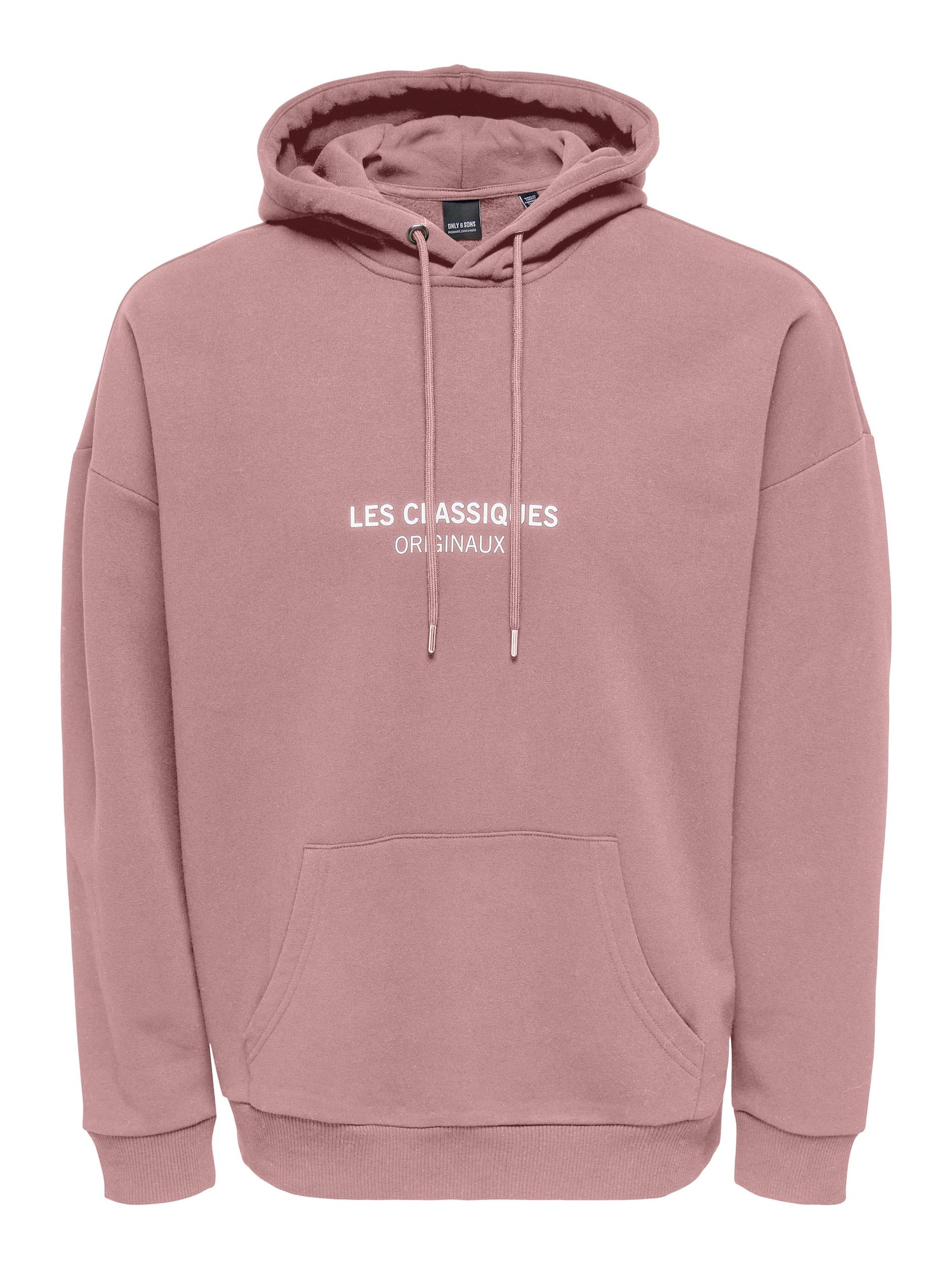 Only & Sons Big & Tall Sweatshirt 'Les Classiques'  ameixa / branco