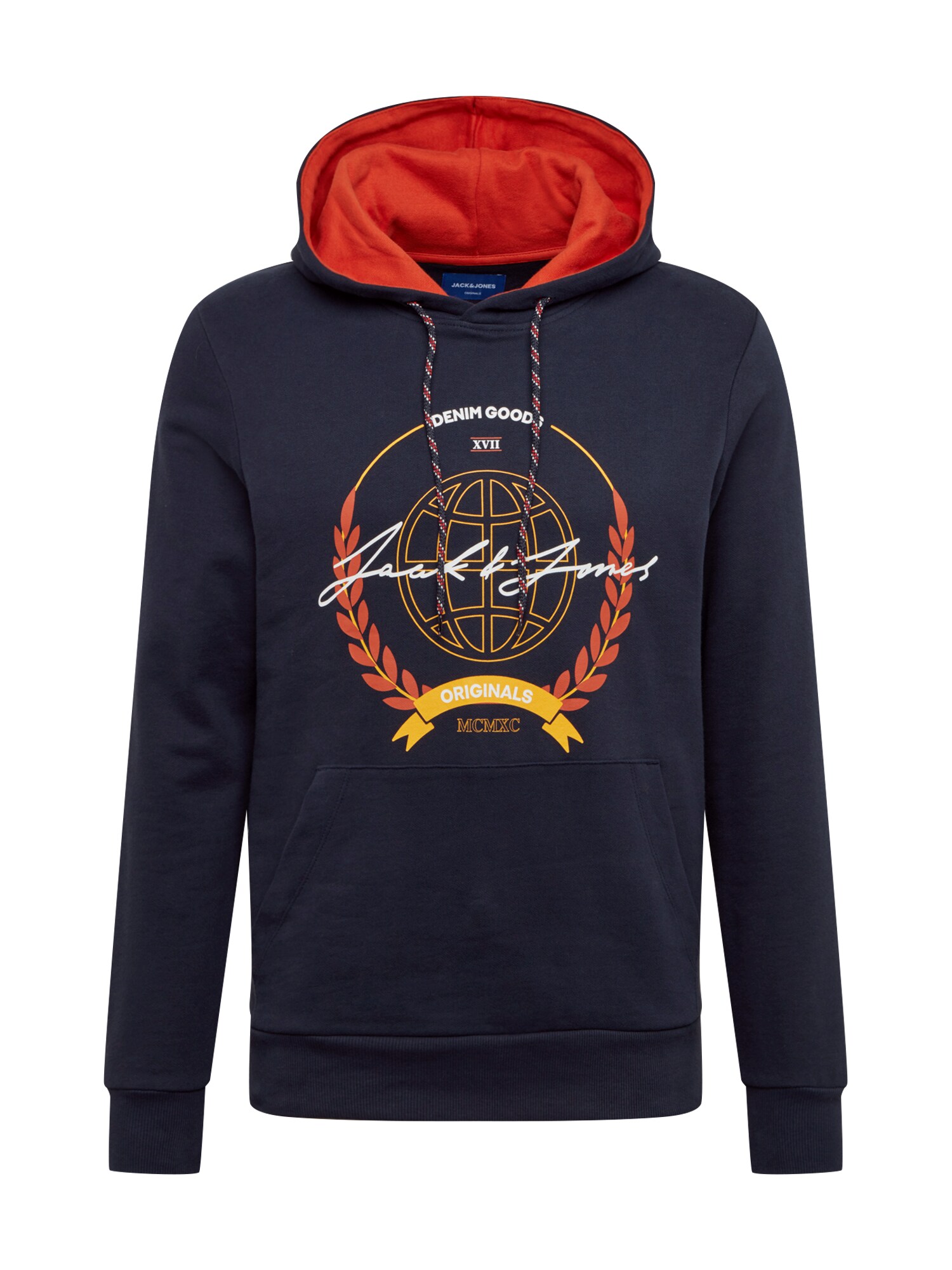 JACK & JONES Megztinis be užsegimo 'DORM'  tamsiai mėlyna / mišrios spalvos