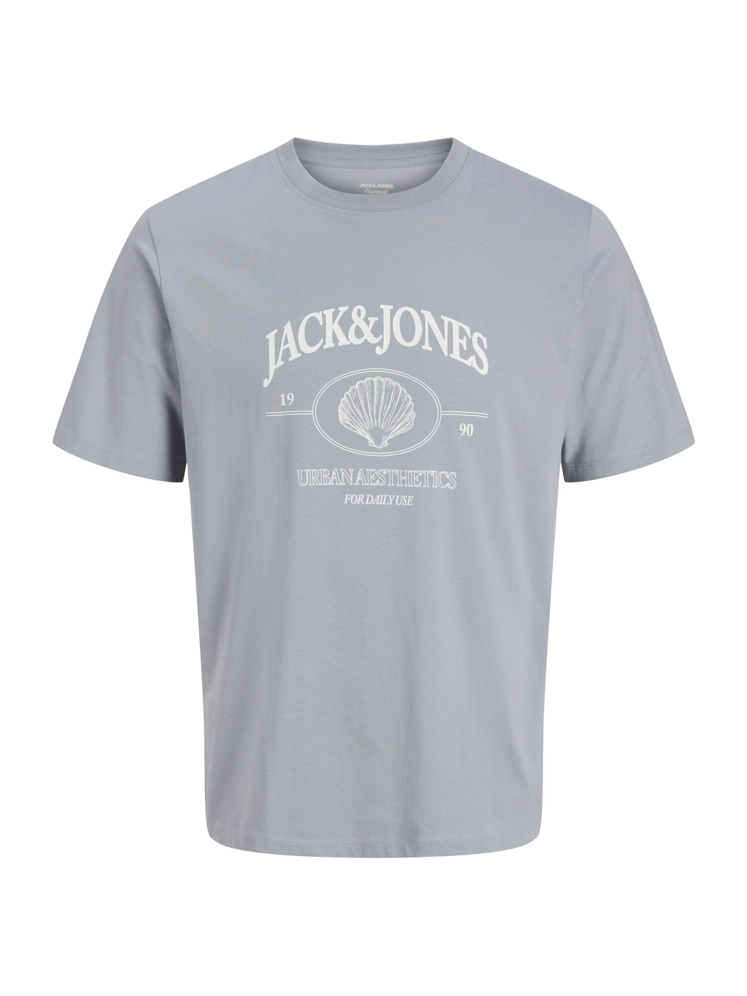 Jack & Jones Plus Tricou JORNantucket  albastru fumuriu / alb