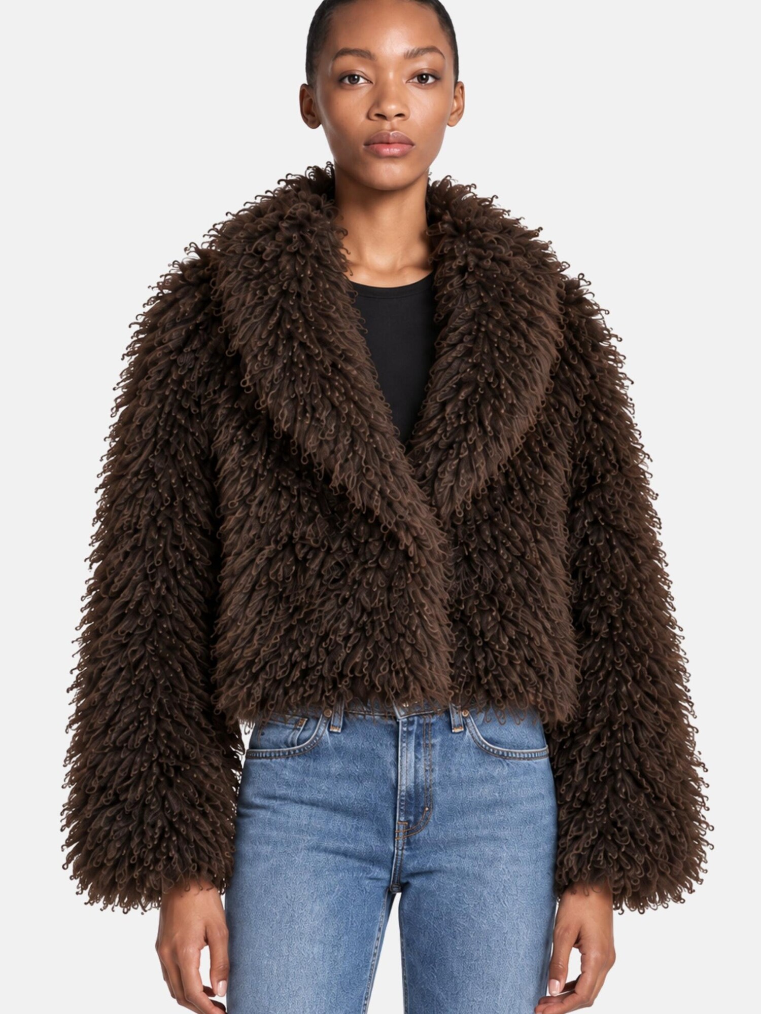 Michael Kors Abrigo de invierno 'Pelliccia'  marrón oscuro – imagen 4