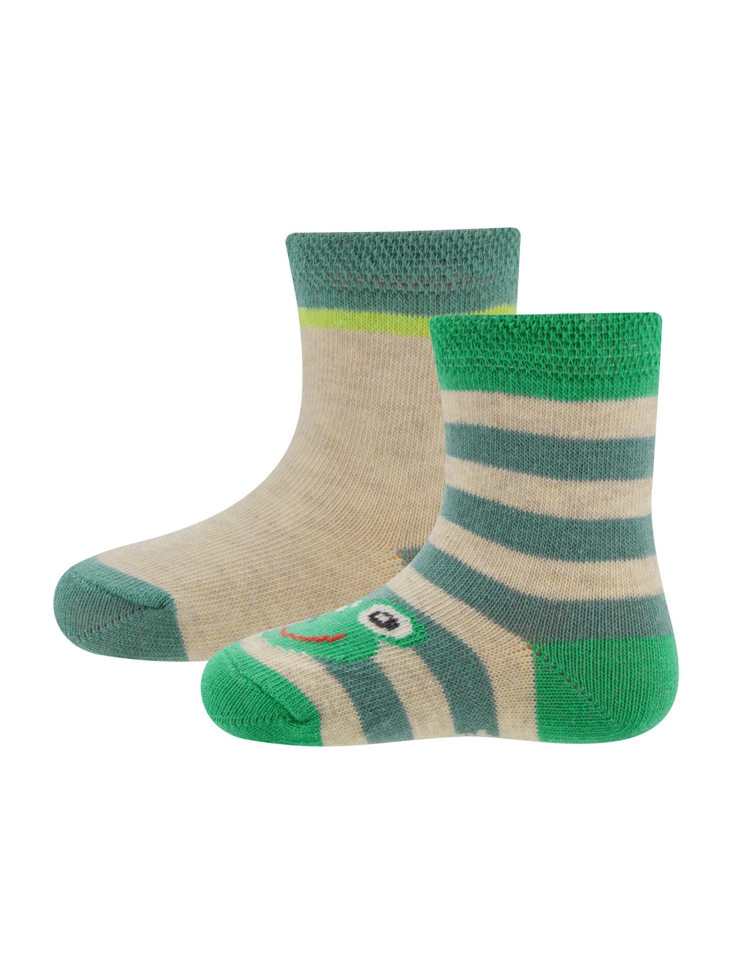 EWERS Čarape  bež melange / zelena / smaragdno zelena / sivkasto zelena