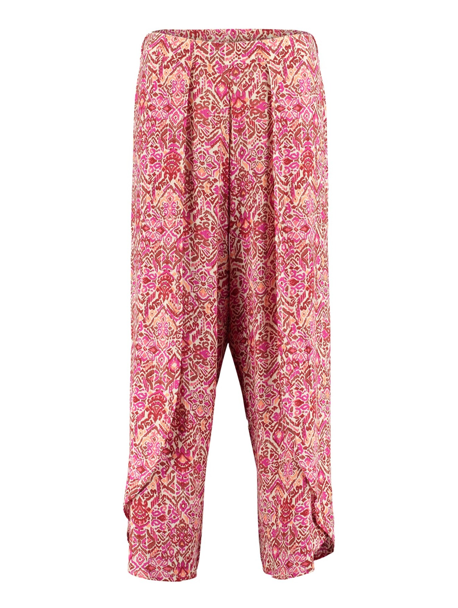 Hailys Plisované nohavice 'Ka44te'  ružová / pitaya / svetloružová / biela
