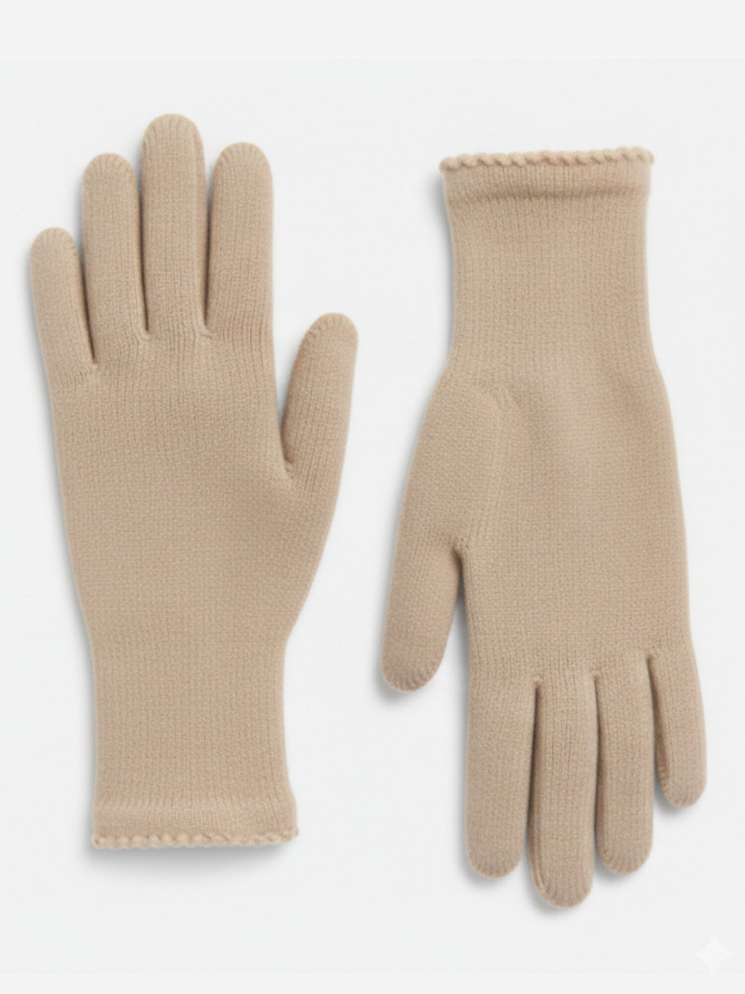 Fingervantar 'Kaschmirhandschuhe Mittelgrau'