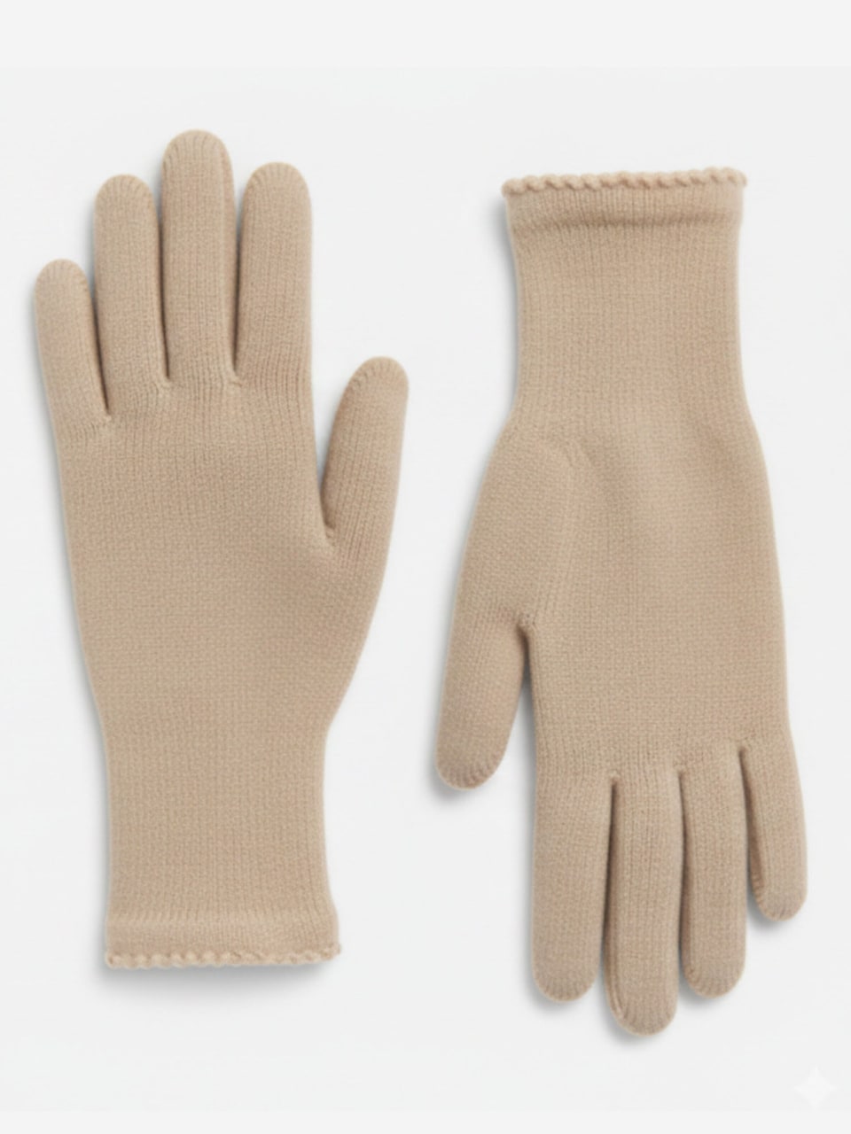 Fingervantar 'Kaschmirhandschuhe Mittelgrau'
