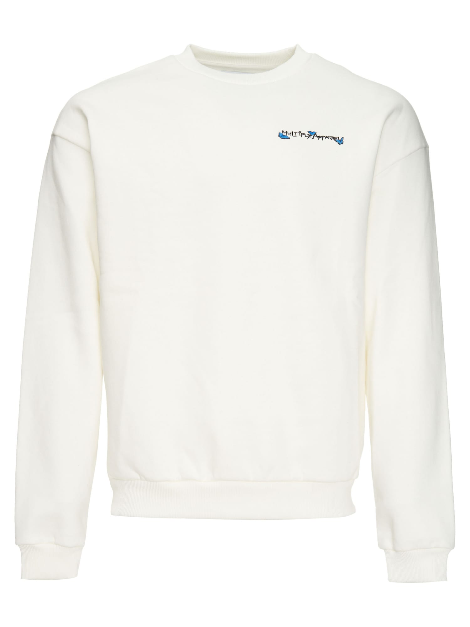 Multiply Apparel Sportisks džemperis 'Smiley' zils / ciāna zils / debeszils / melns / dabīgi balts