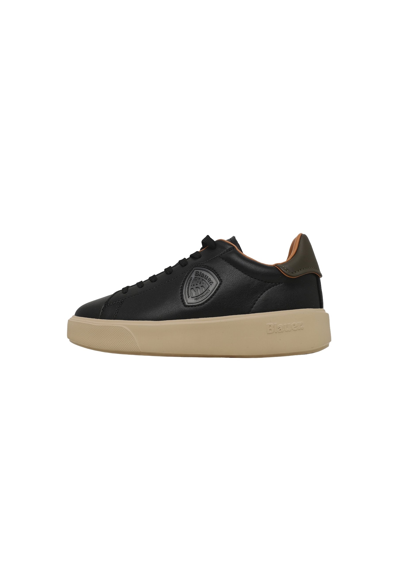 Blauer.USA Sneaker low gri / verde închis / negru