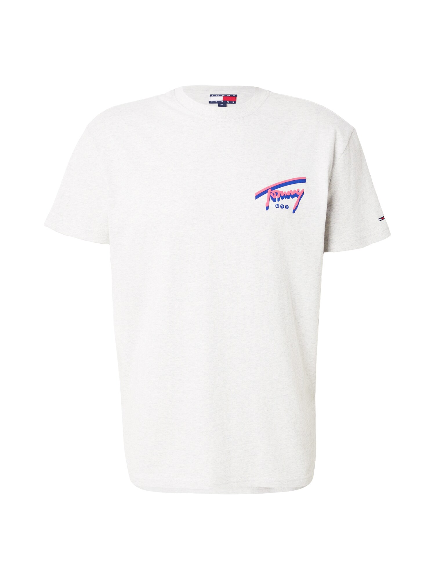 Tommy Jeans Tricou bleumarin / gri deschis / roz