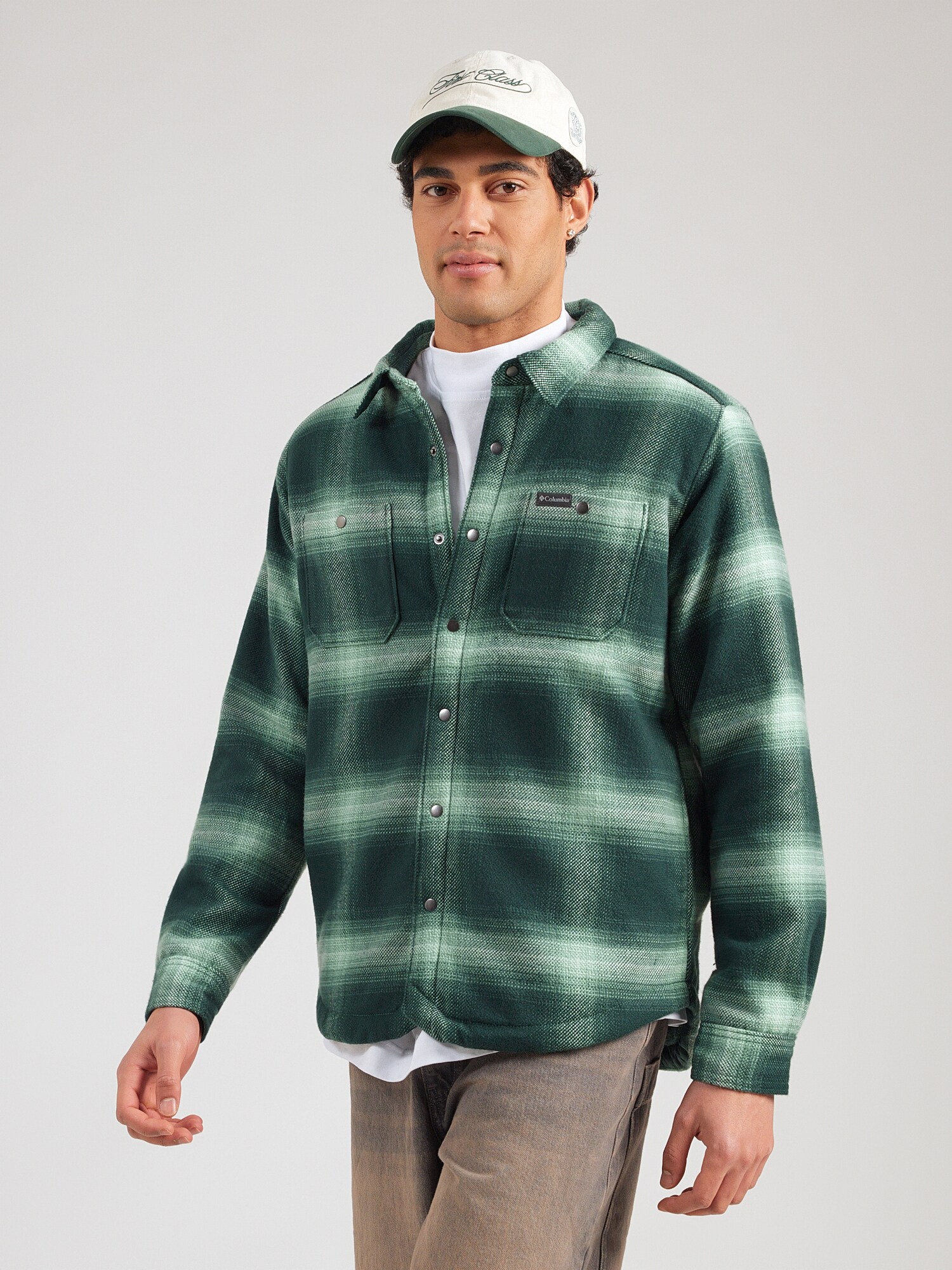 COLUMBIA Chaqueta deportiva 'Windward II' verde oscuro / blanco – imagen 2