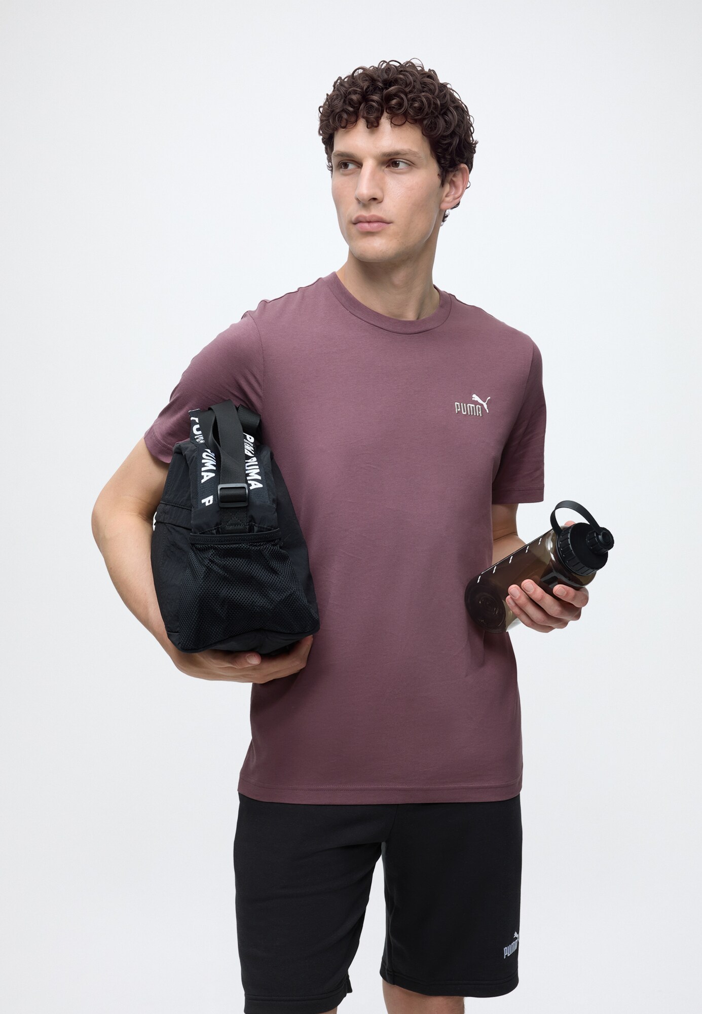 PUMA Camiseta funcional 'Essentials No. 1'  lila – imagen 4