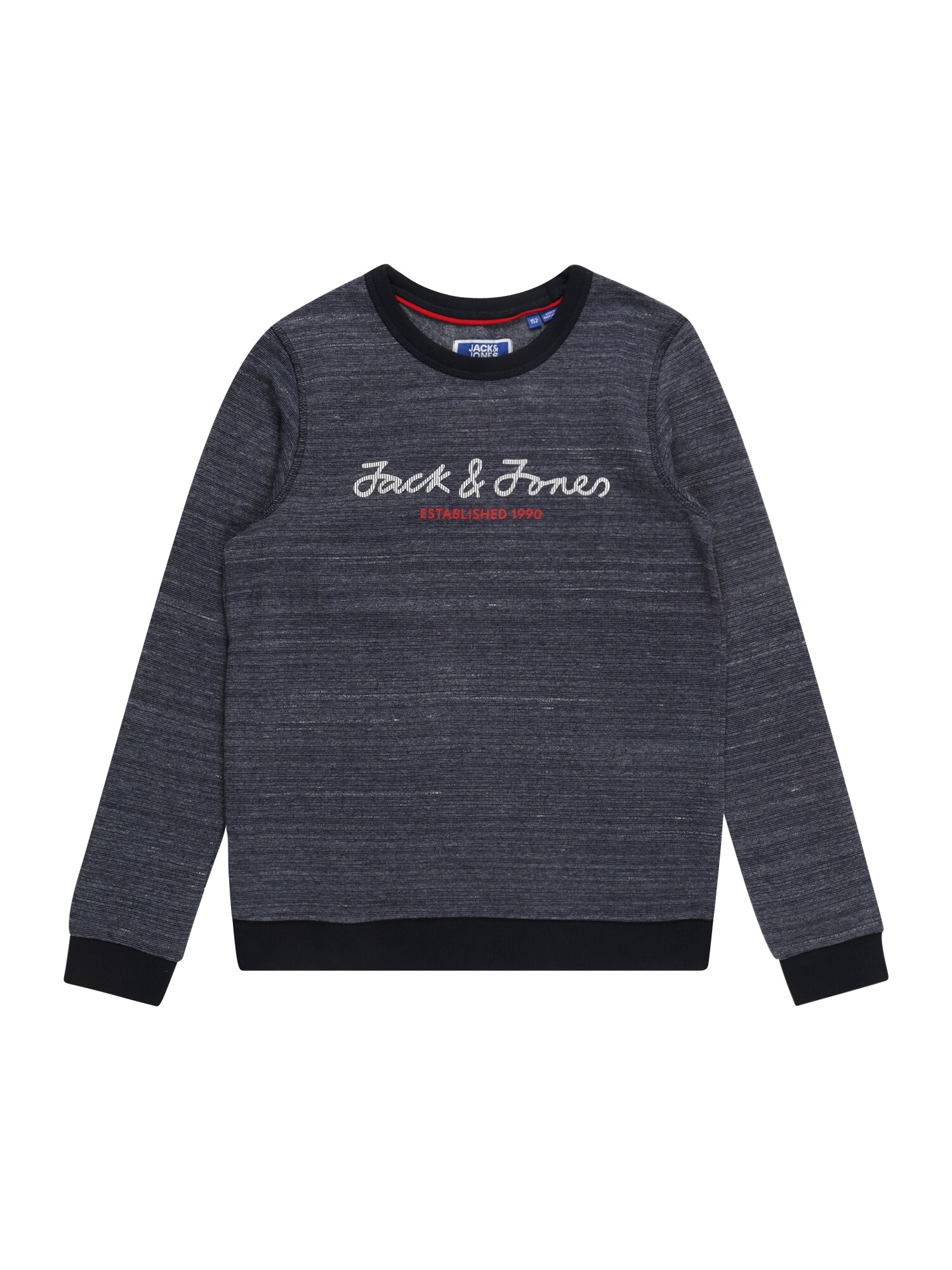 Jack & Jones Junior Суичър  синьо меланж / червено / бяло