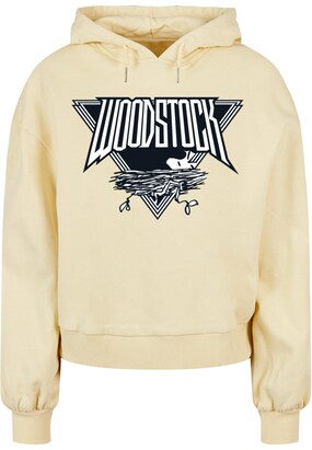 Merchcode Sweatshirt ‘Peanuts – Woodstock’ Geel / Zwart / Wit