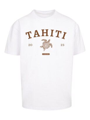 F4NT4STIC Shirt ‘Tahiti’ Rood / Wit