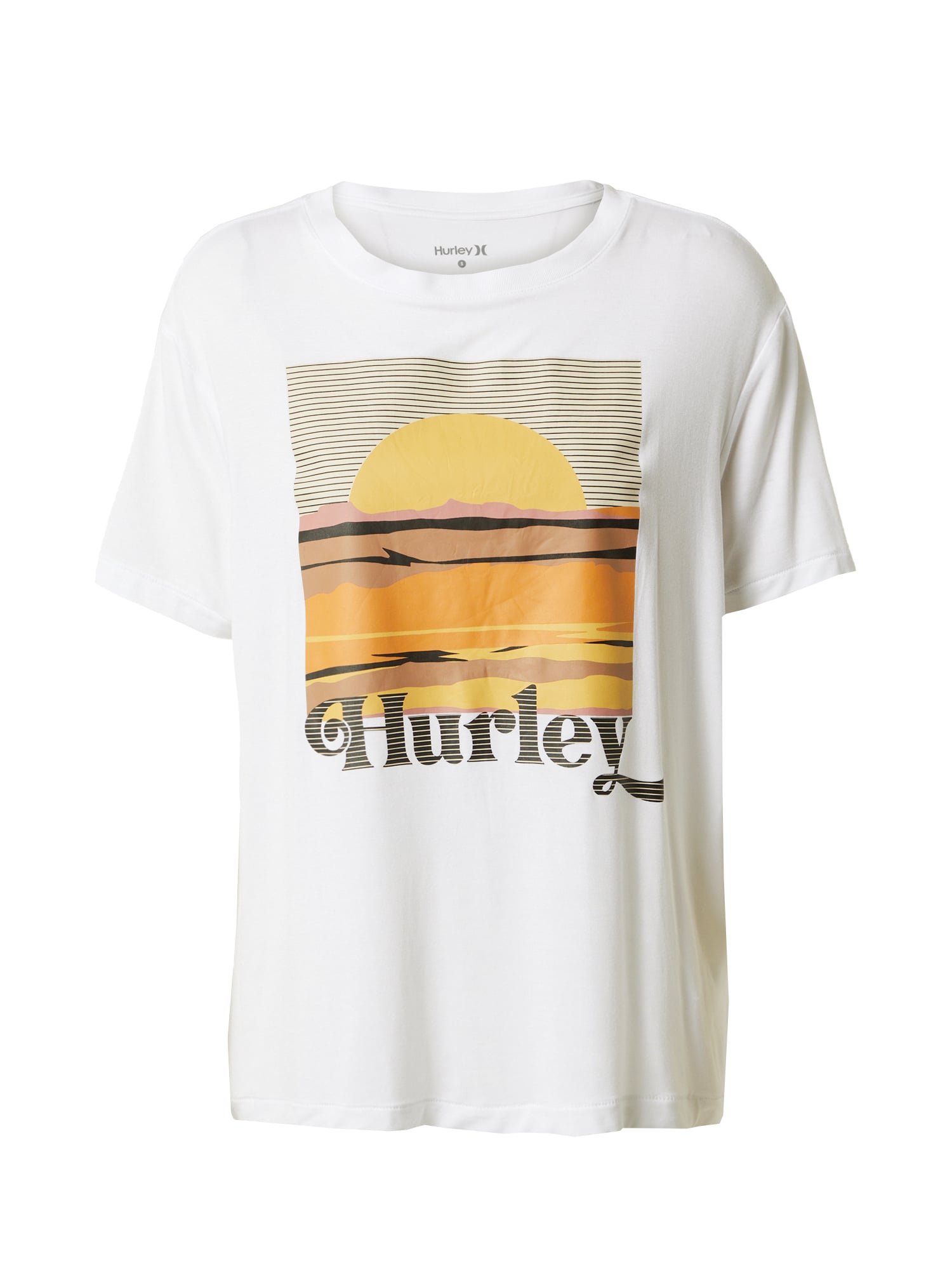 Hurley Tehnička sportska majica  žuta / narančasta / crna / bijela